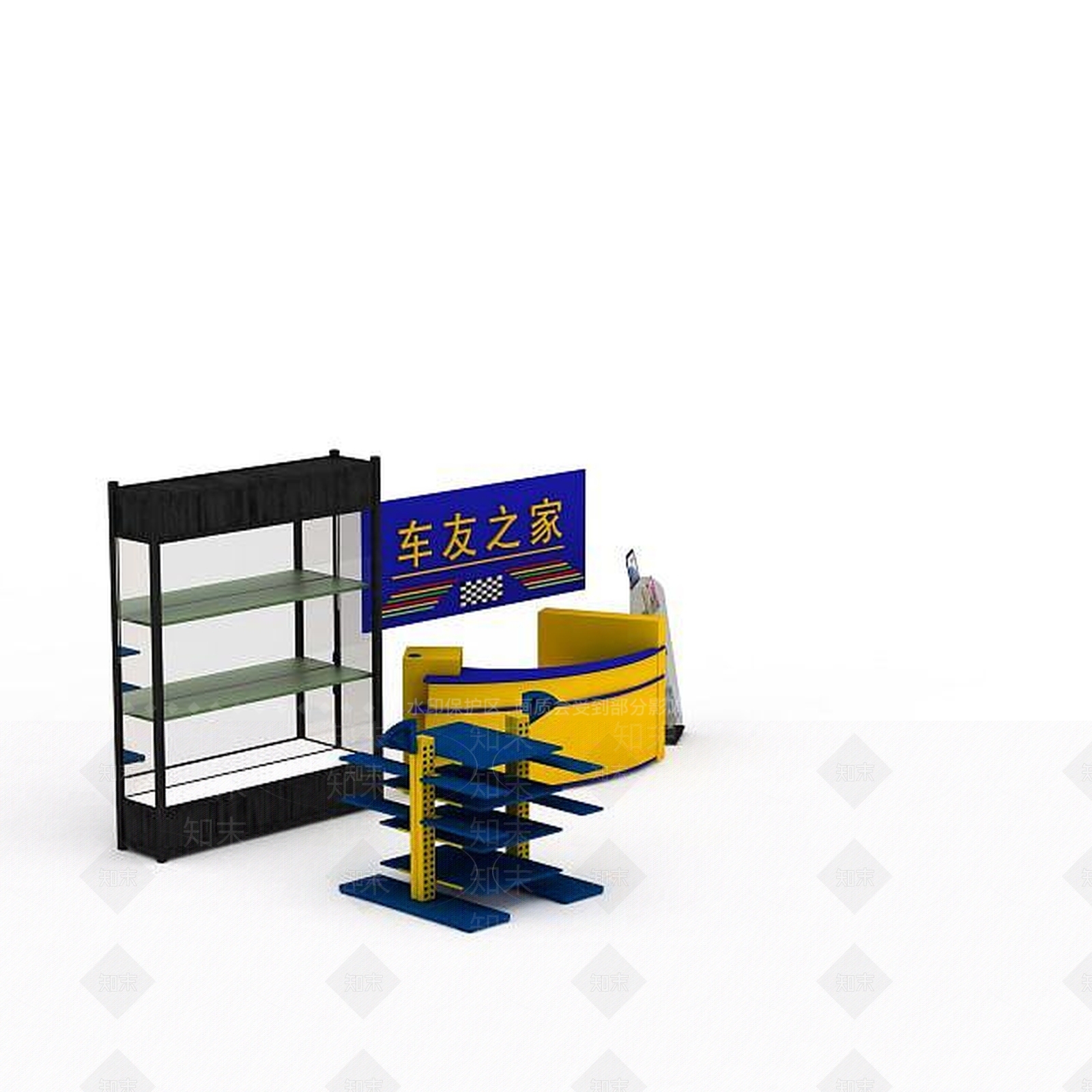 现代妆台妆凳3D模型下载【ID:1196225530】