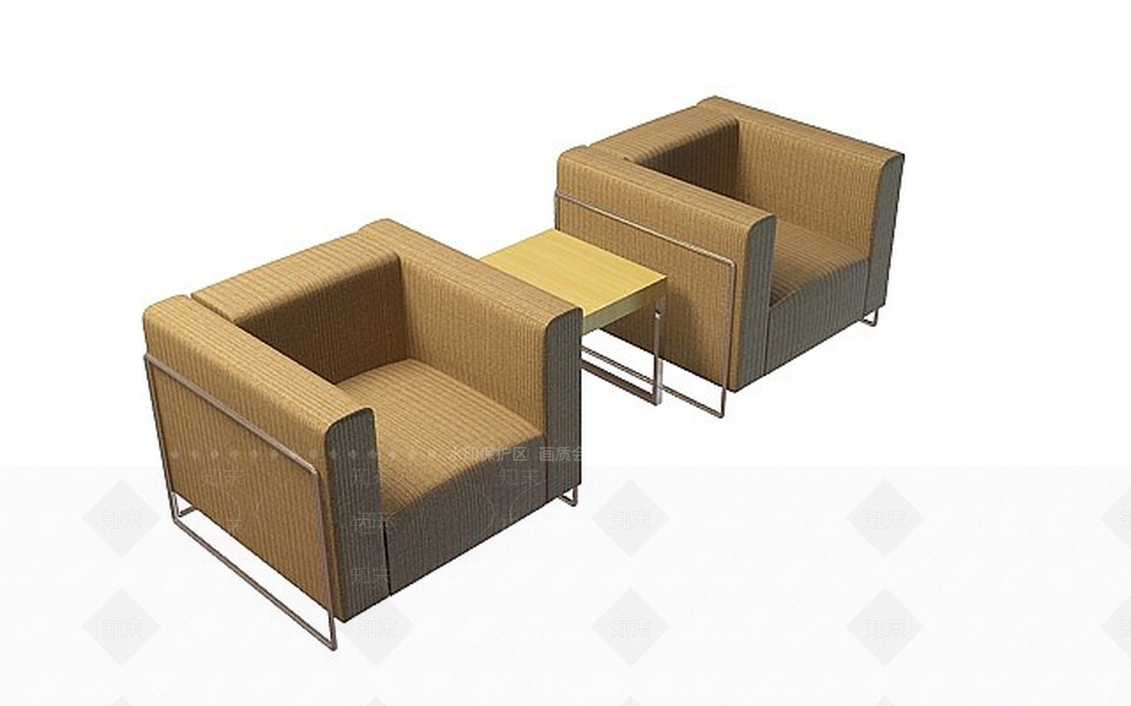 现代沙发组合3D模型下载【ID:1196227060】