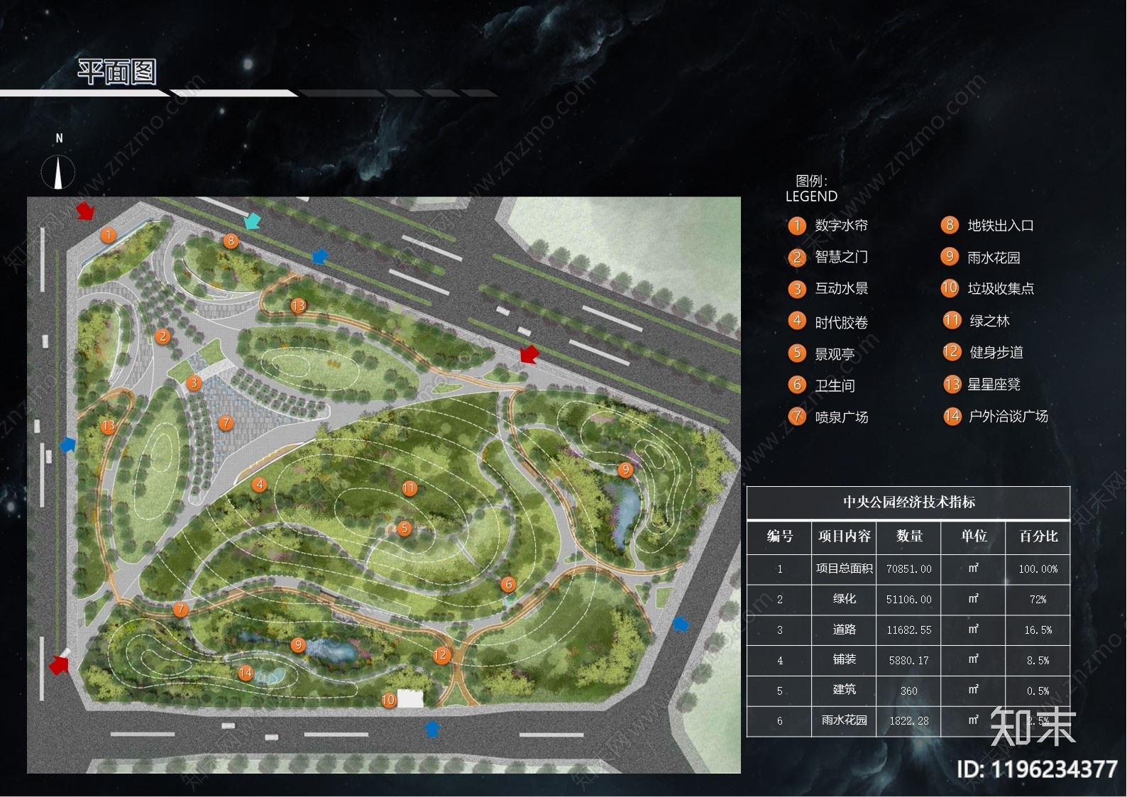 现代综合性公园景观下载【ID:1196234377】