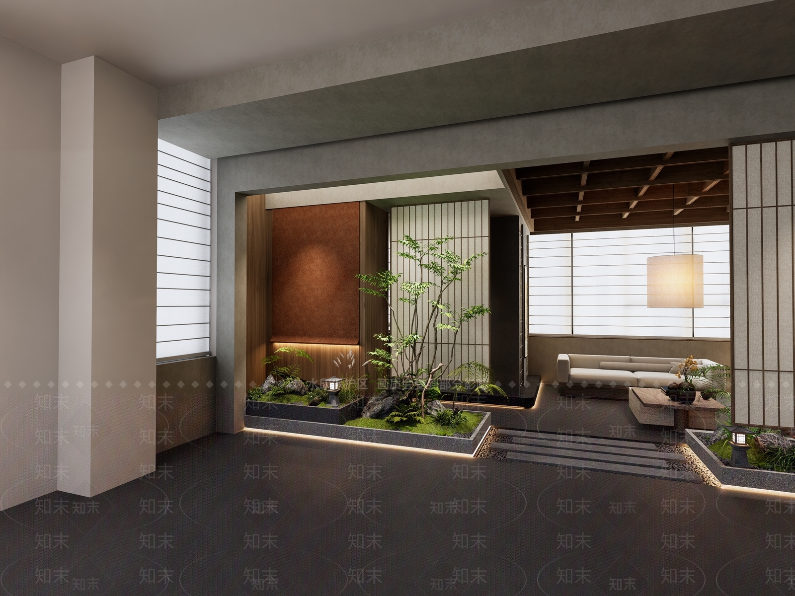 植物组合SU模型草图