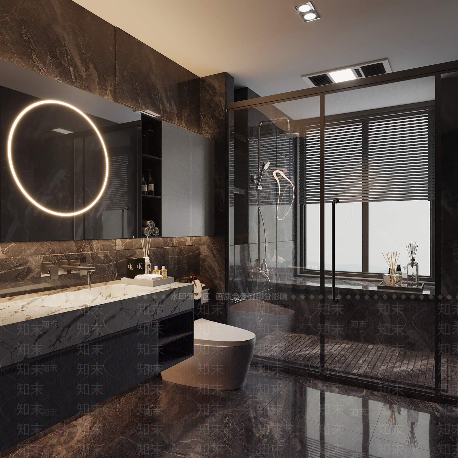 新中式意式卫生间3D模型下载【ID:1196236705】