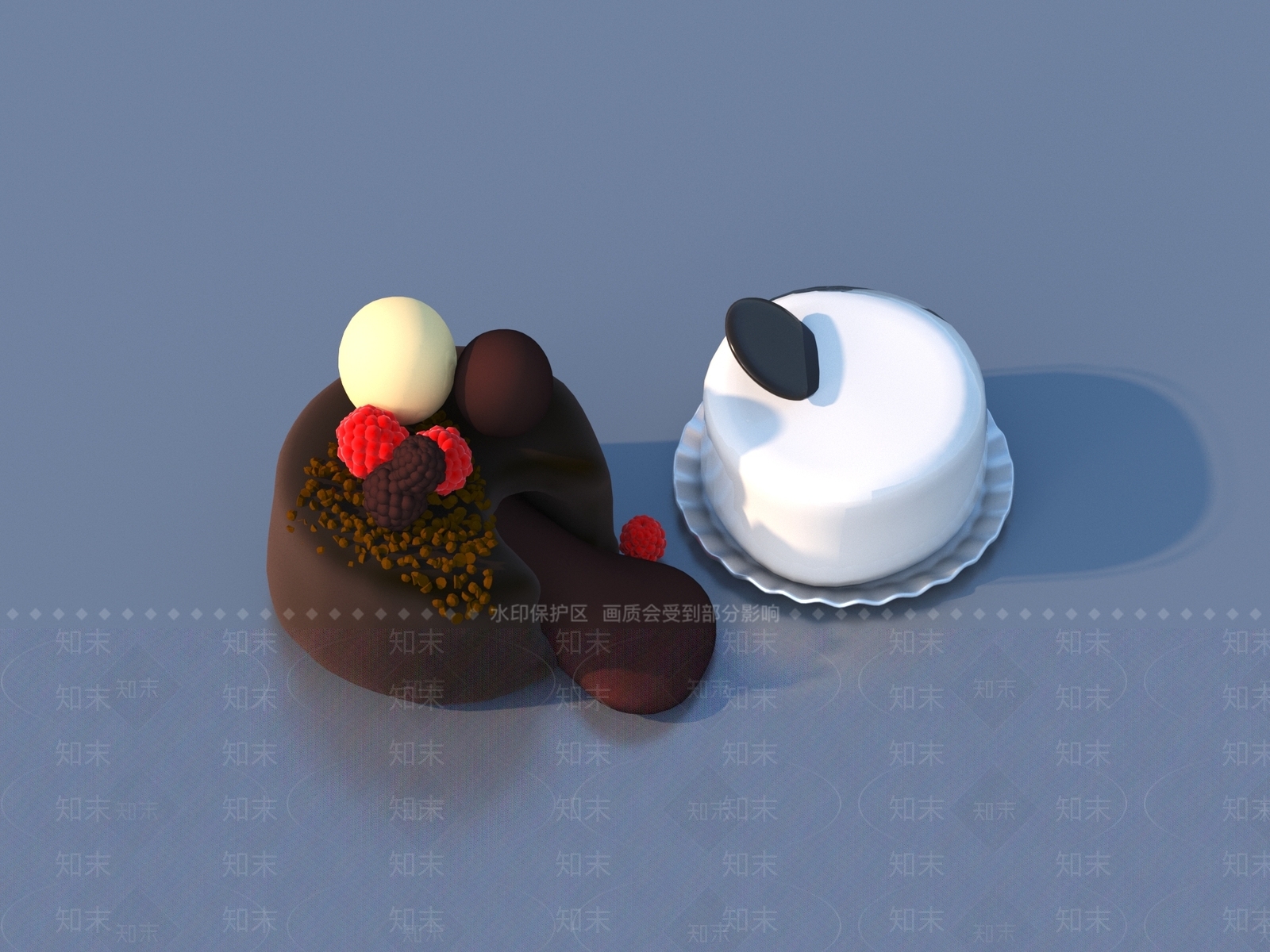 酒水食物3D模型下载【ID:1196238400】