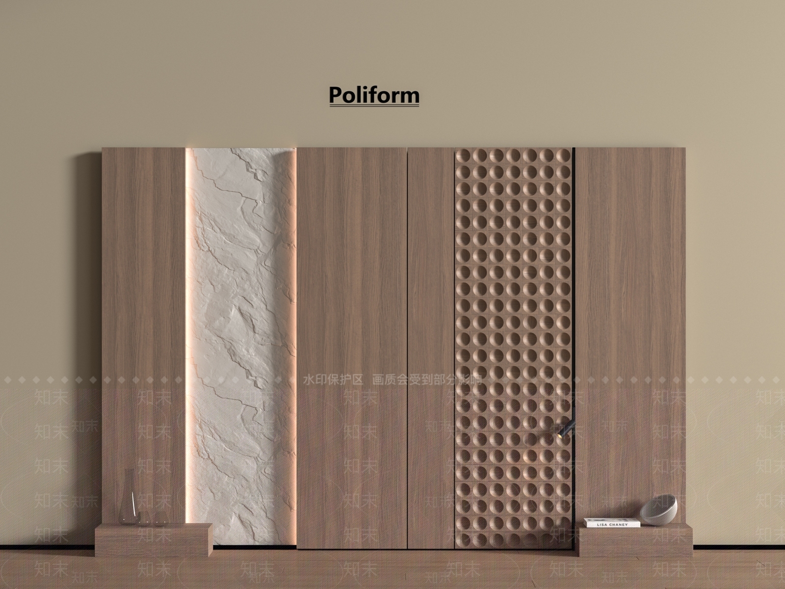 现代沙发背景墙3D模型下载【ID:1196239462】