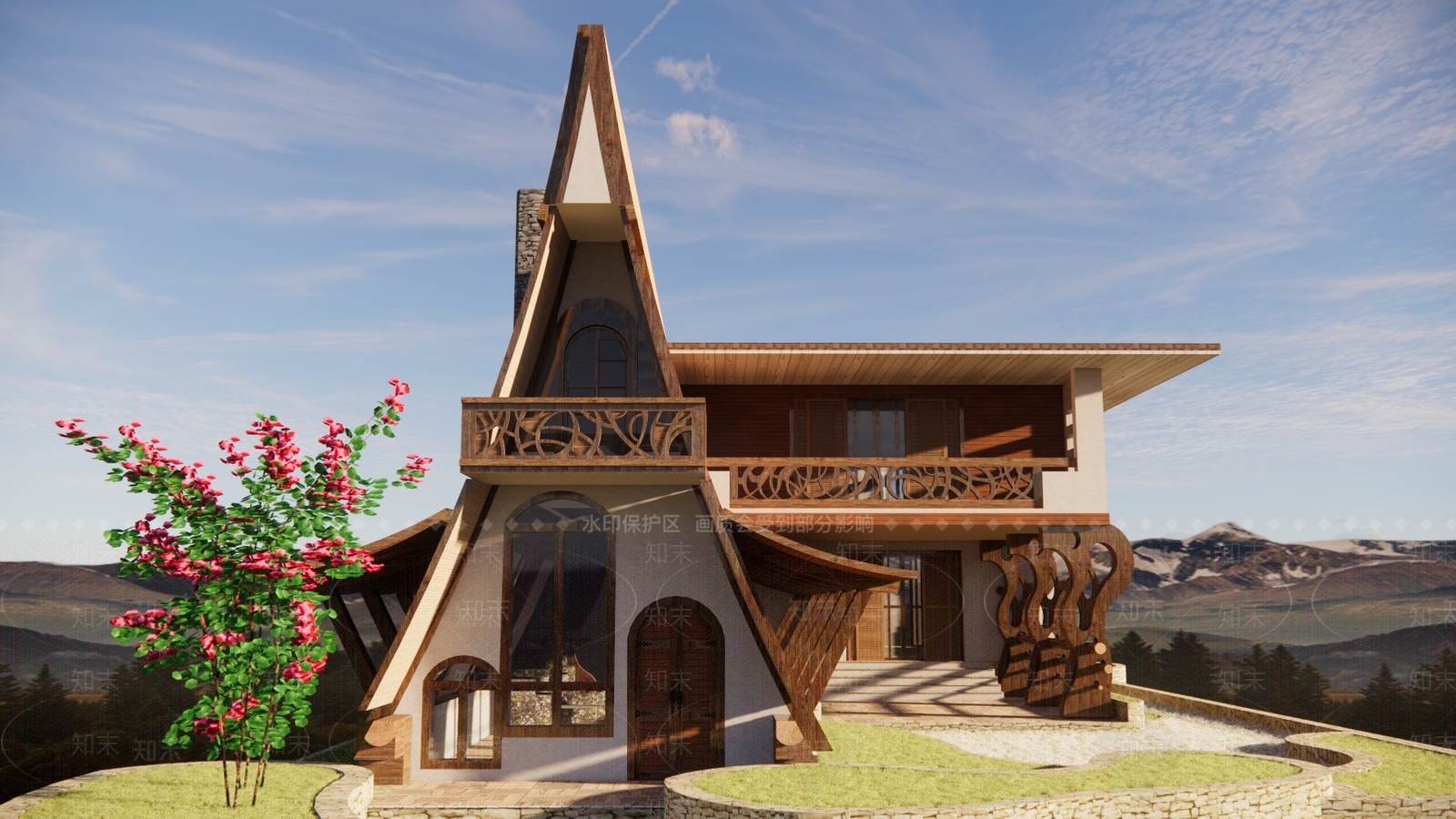 现代欧式咖啡厅SU模型下载【ID:1196241136】