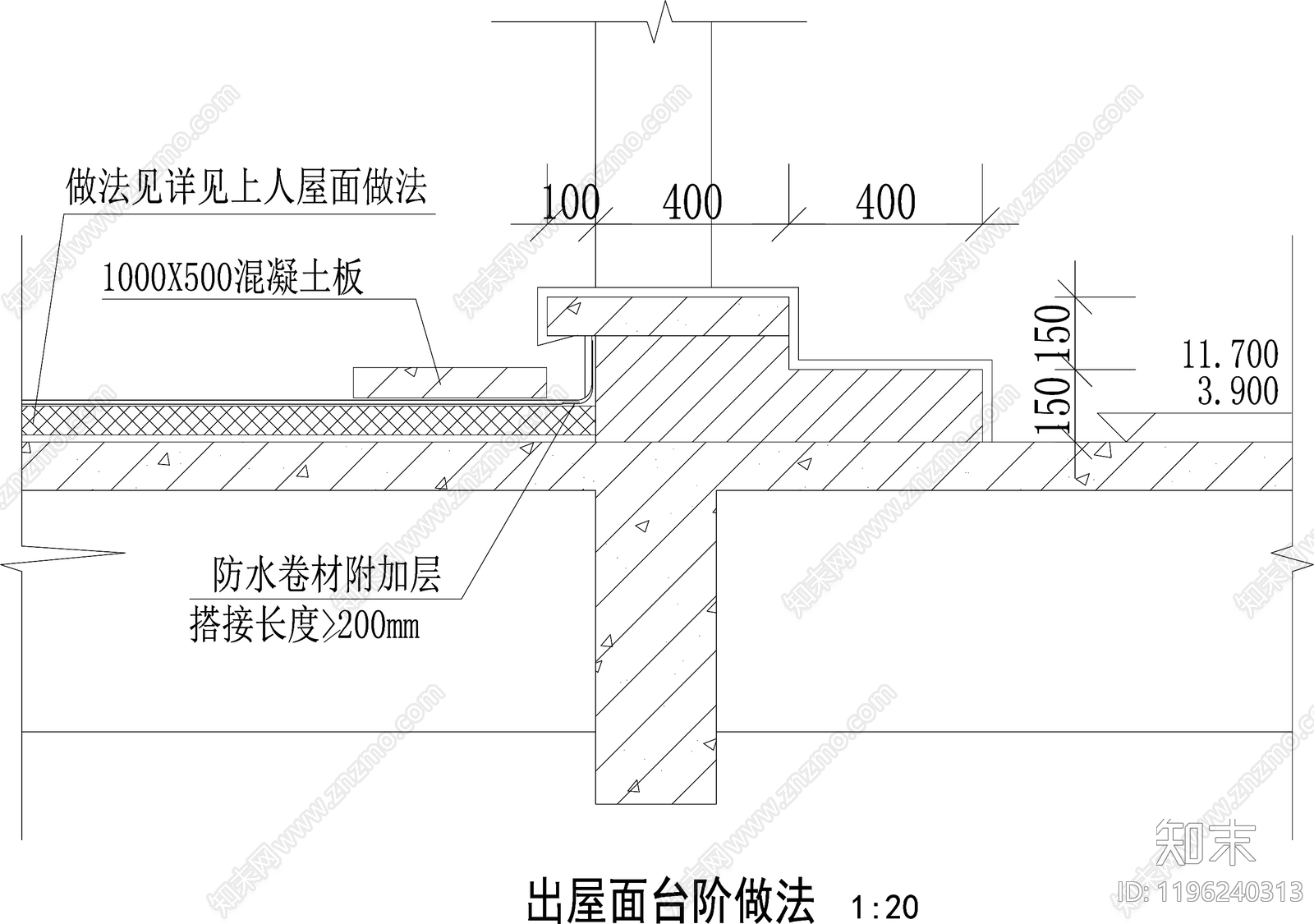 现代楼梯节点cad施工图下载【ID:1196240313】