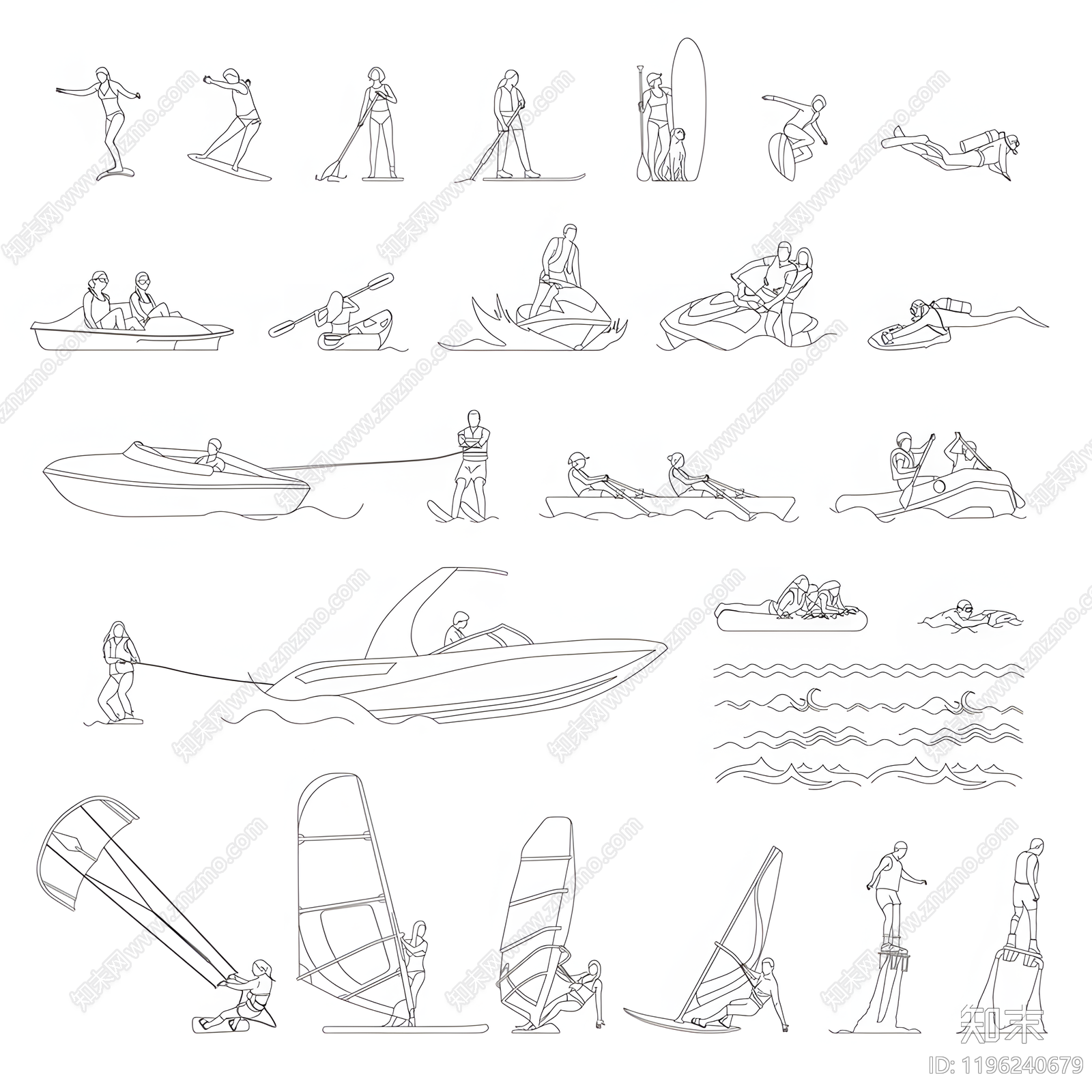 现代人物施工图下载【ID:1196240679】