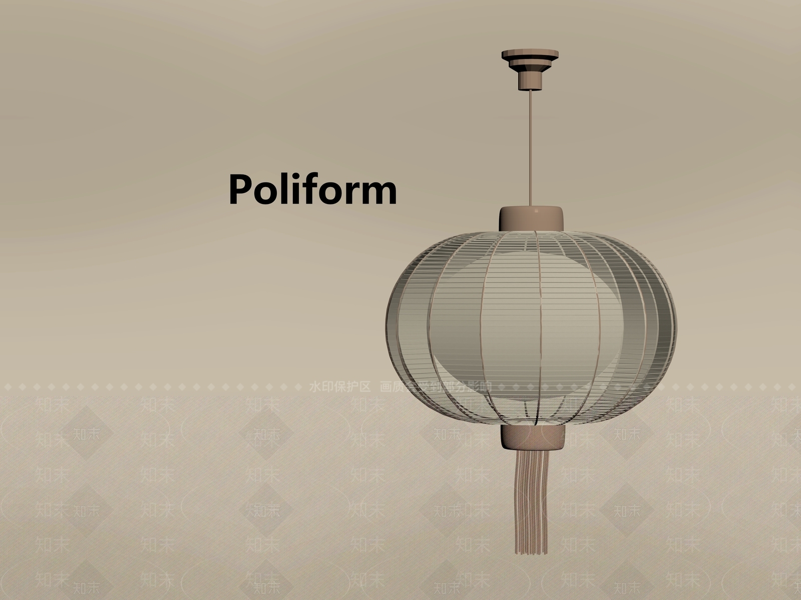 现代新中式灯笼SU模型下载【ID:1196245547】