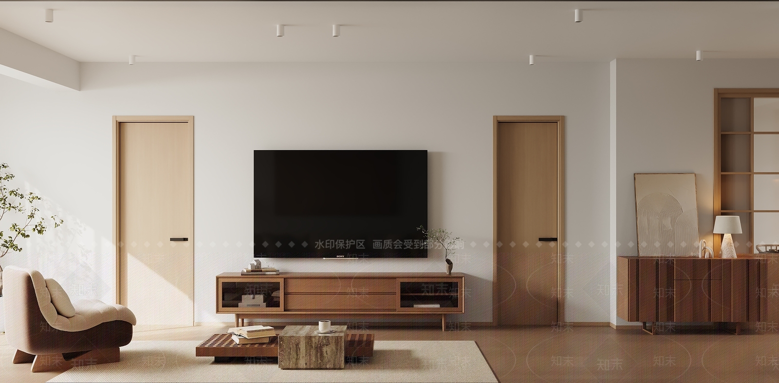 原木开放式厨房3D模型下载【ID:1215148070】