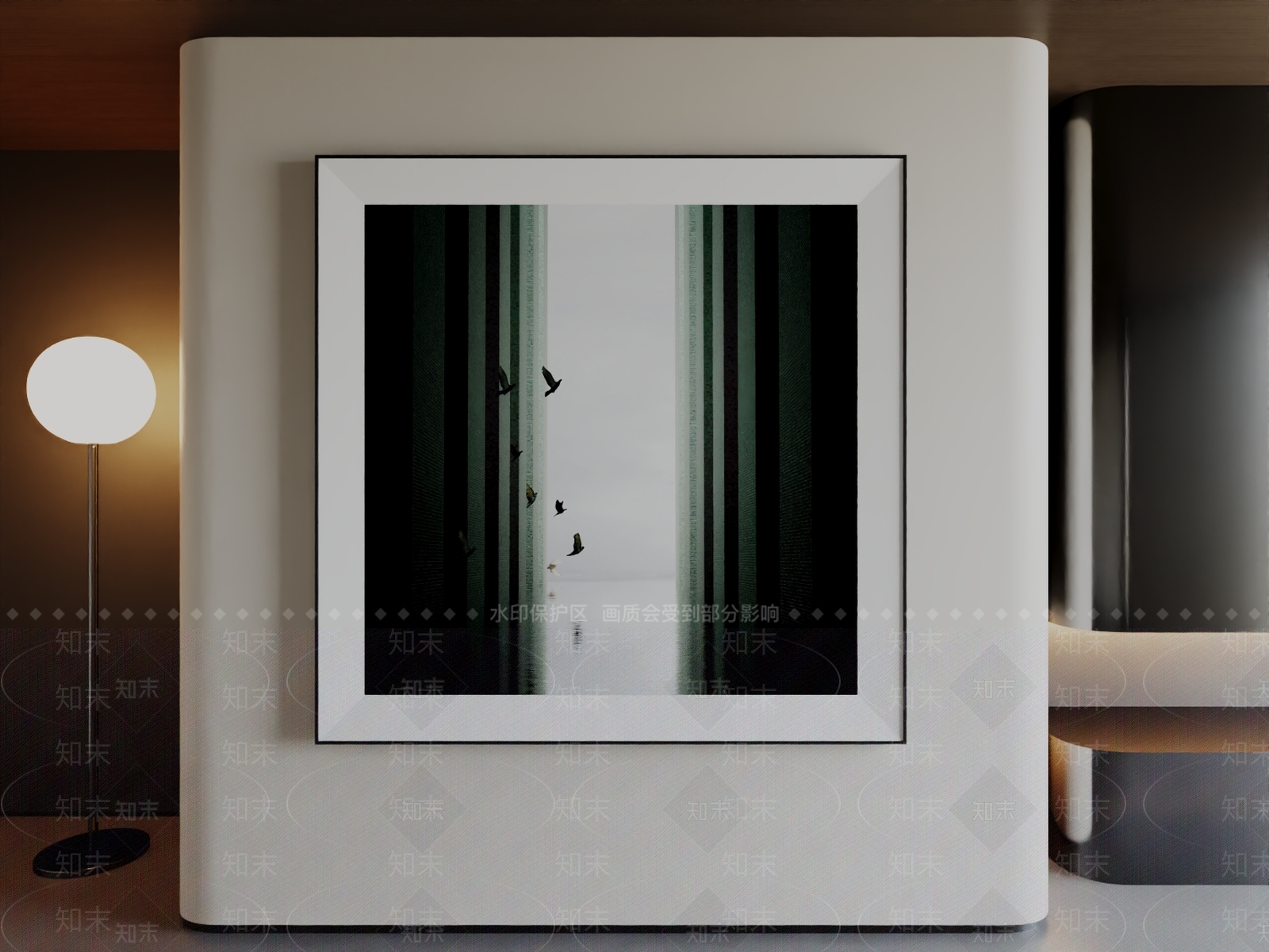 现代挂画3D模型下载【ID:1196252108】