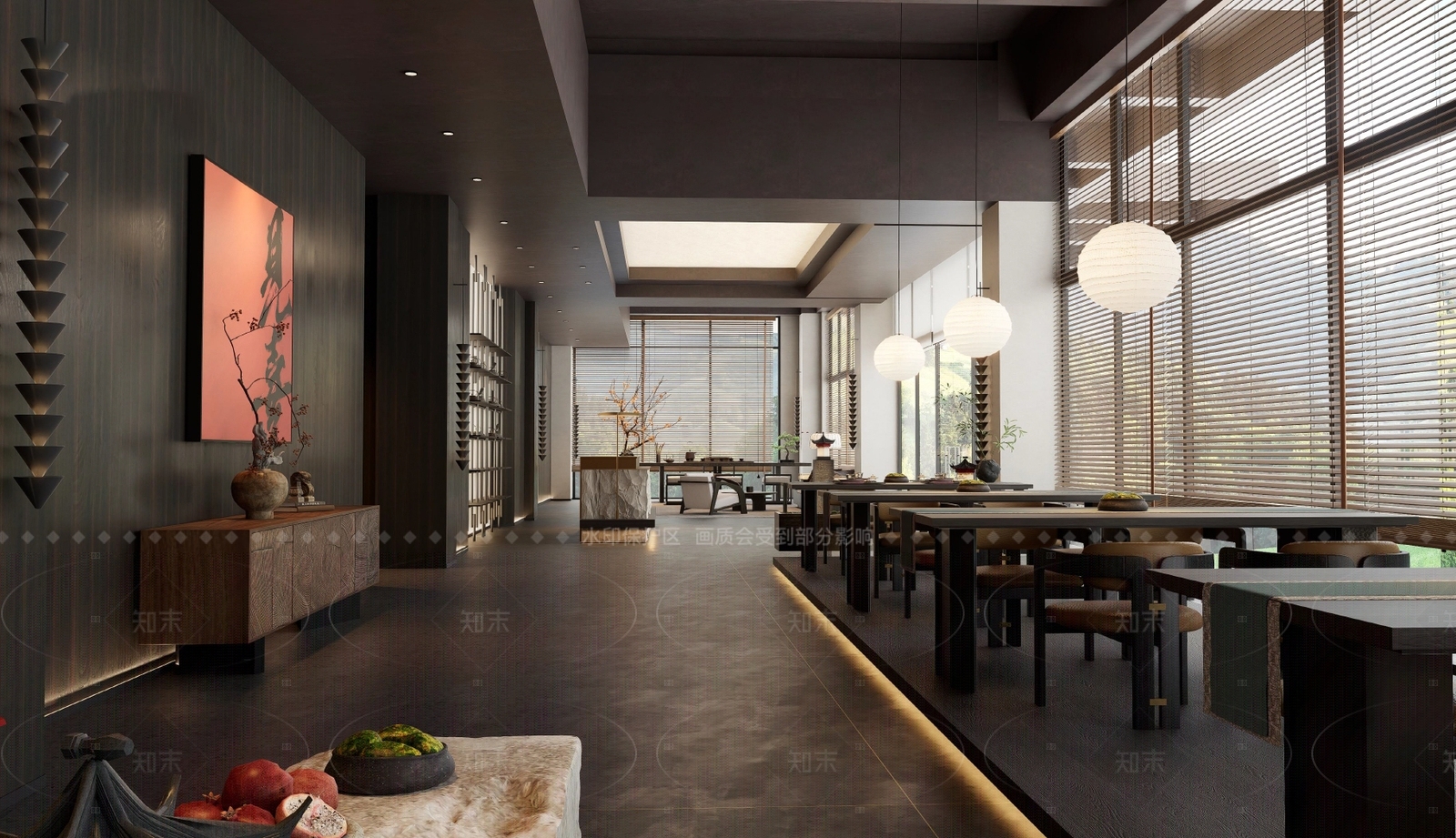 侘寂中餐厅SU模型下载【ID:1216043308】