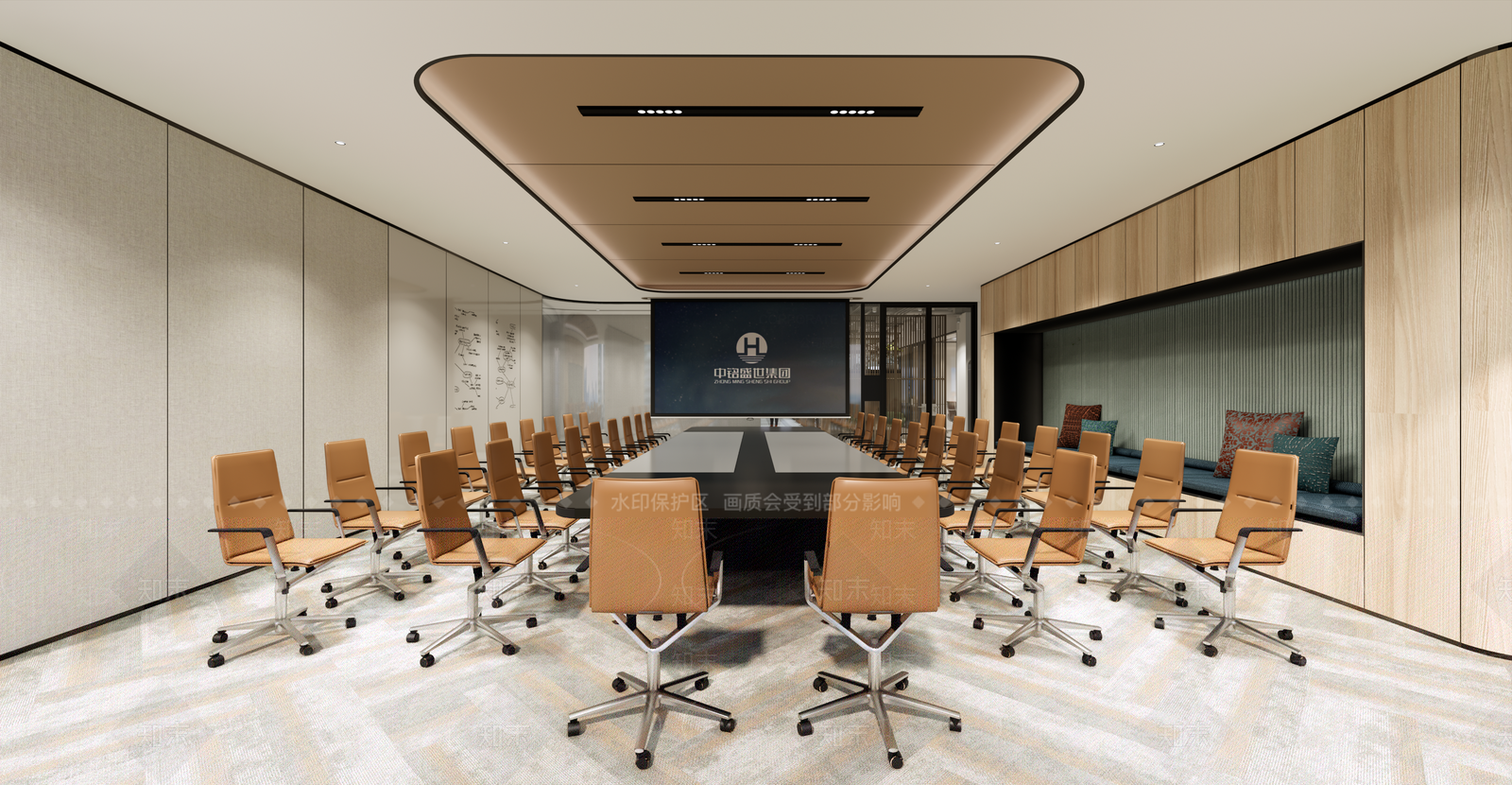 现代办公室SU模型下载【ID:1196254288】