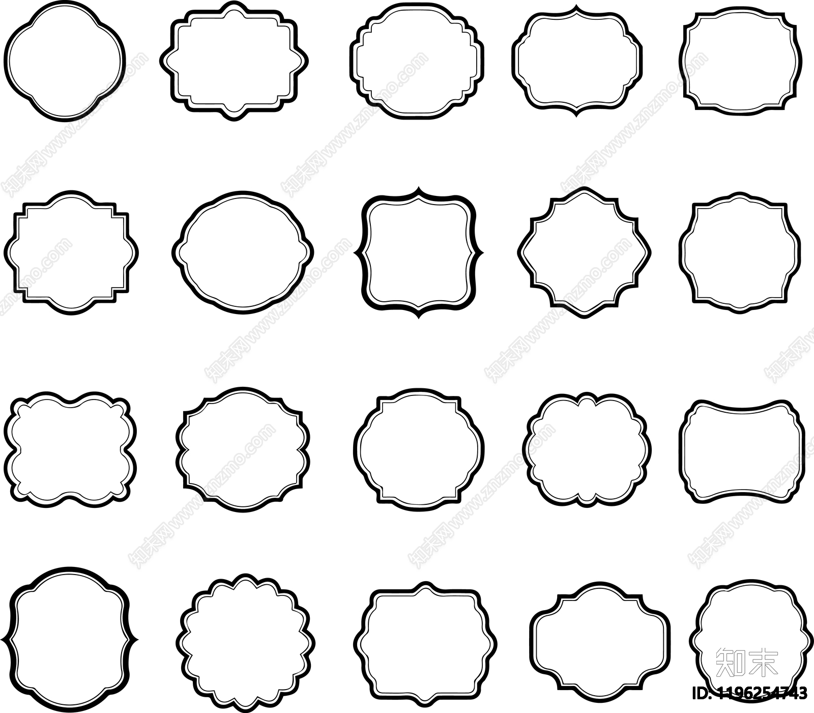 现代填充图案施工图下载【ID:1196254743】