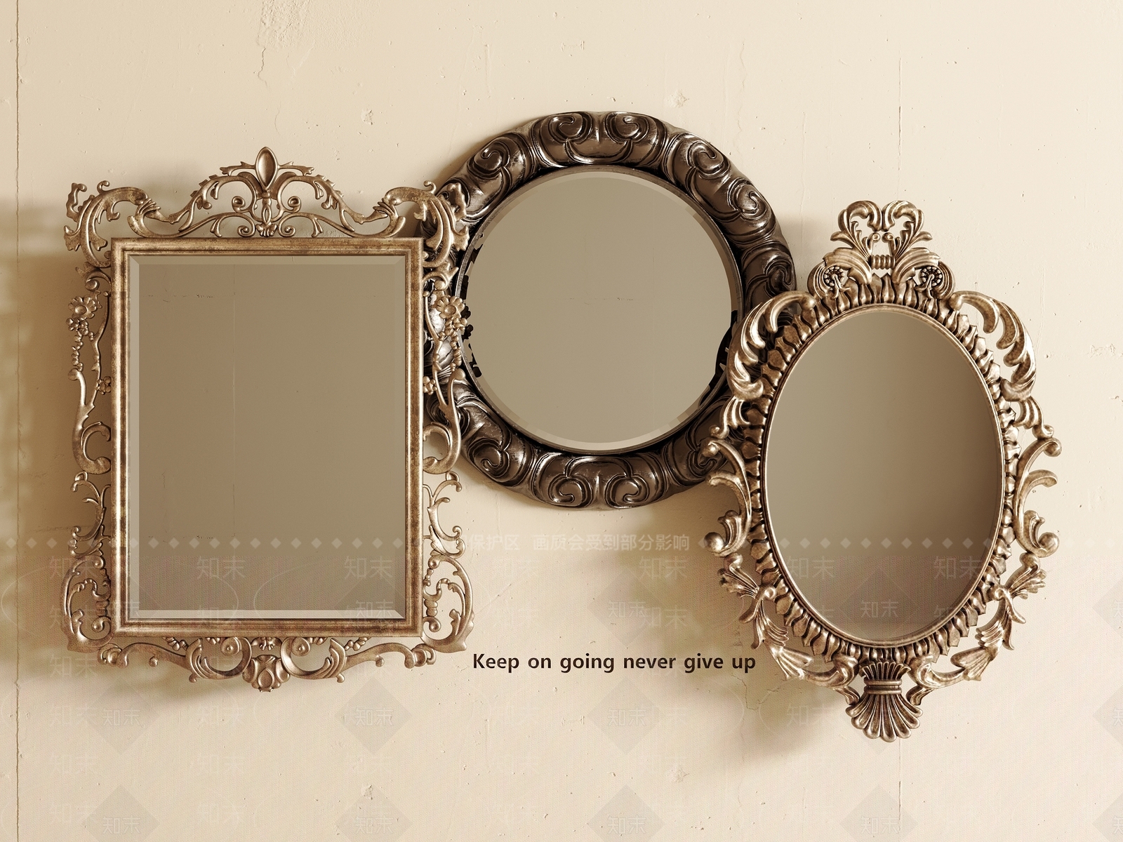 法式复古镜子SU模型下载【ID:1196256284】