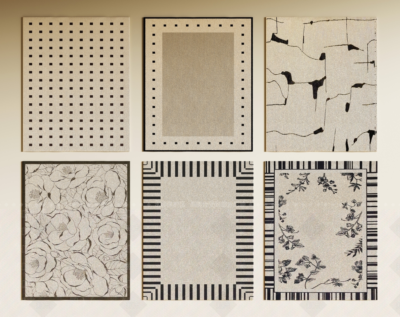 法式中古地毯3D模型下载【ID:1196259226】