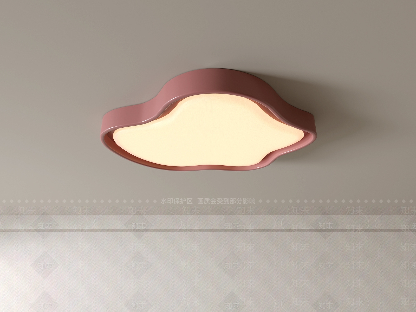 现代吸顶灯3D模型下载【ID:1196259778】
