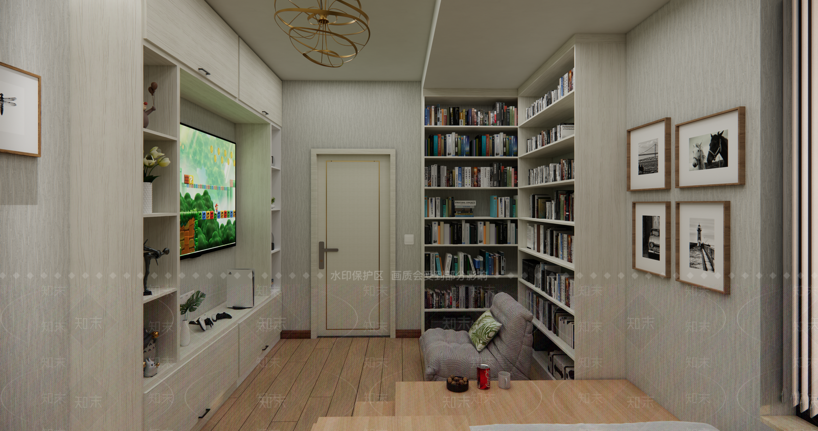 现代榻榻米卧室SU模型下载【ID:1196260802】