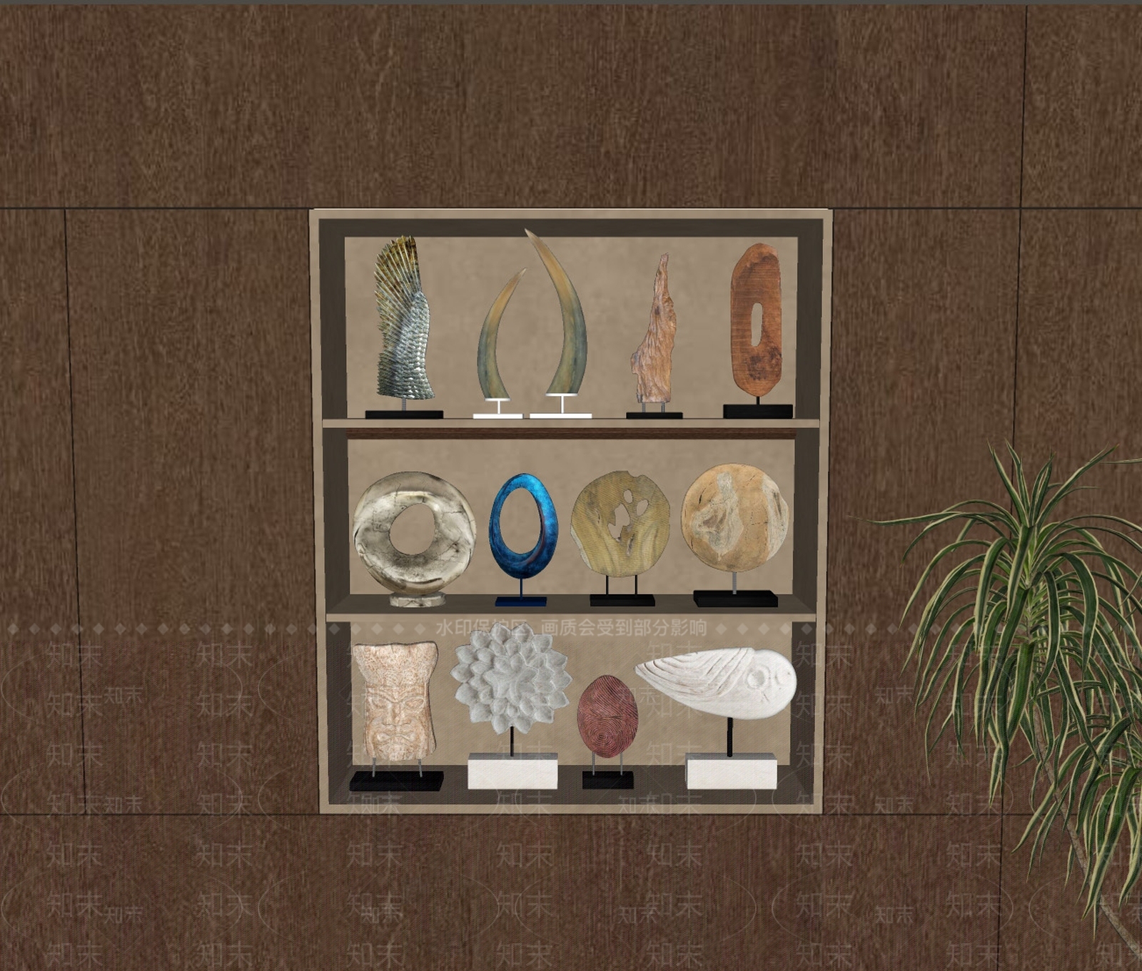 现代储物柜SU模型下载【ID:1196262640】