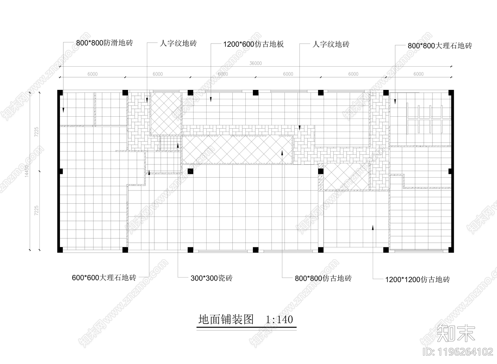现代茶餐厅cad施工图下载【ID:1196264102】