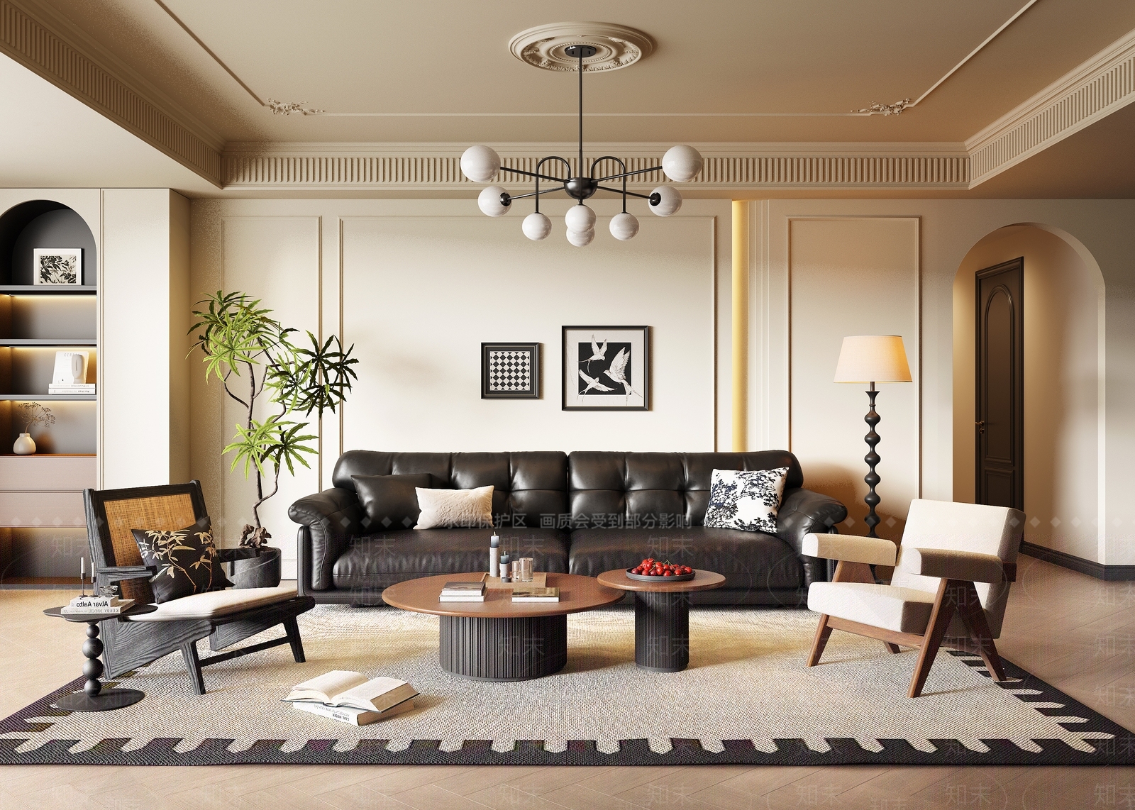 嵌入式展示柜书柜3D模型下载【ID:1227452522】