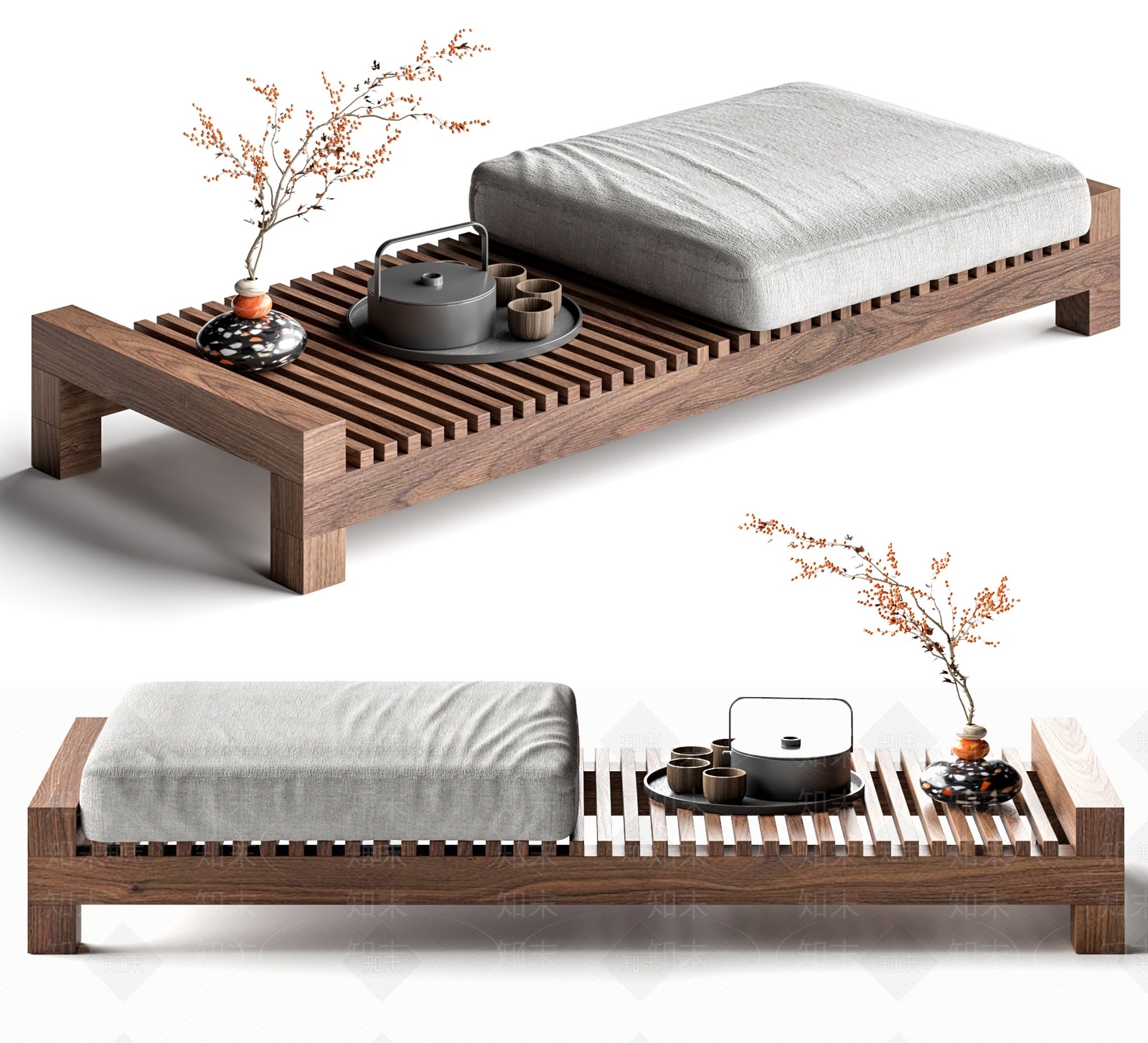 中古日式其他凳子SU模型下载【ID:1196266319】