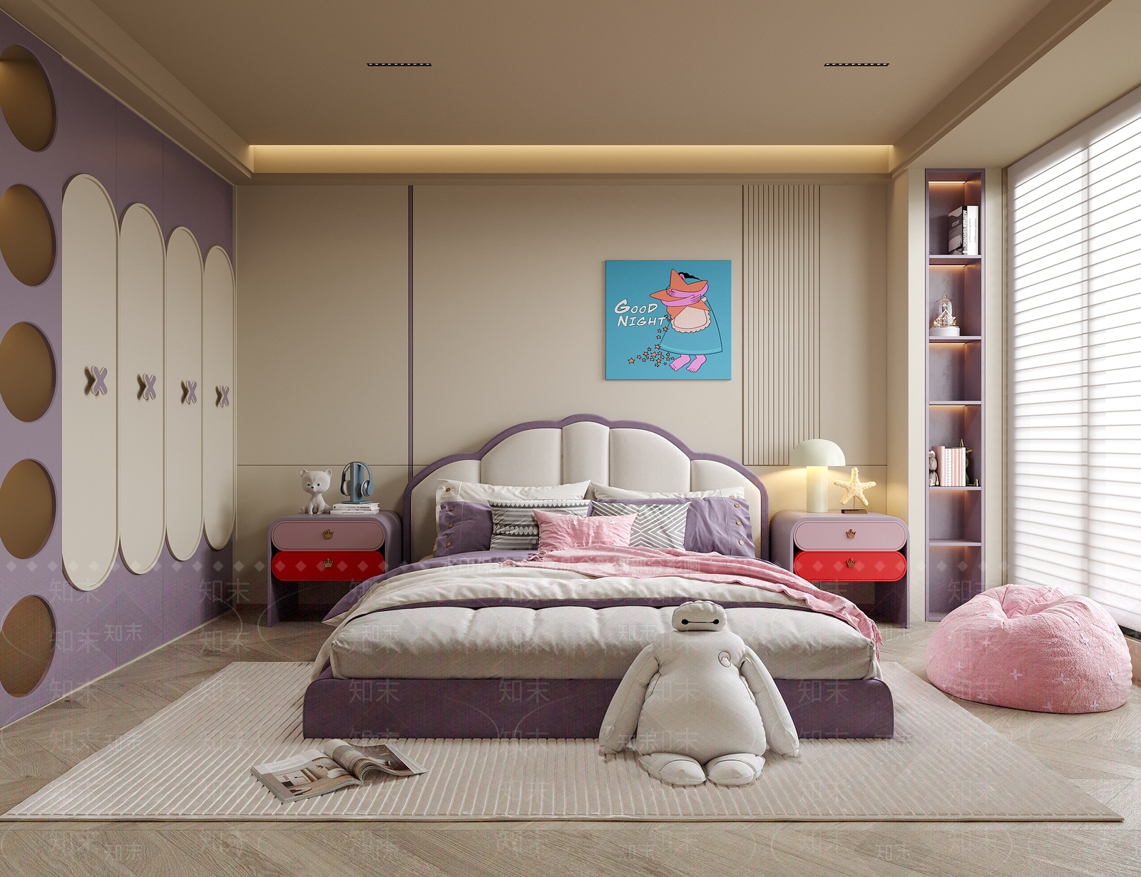 现代女孩房SU模型下载【ID:1196269398】