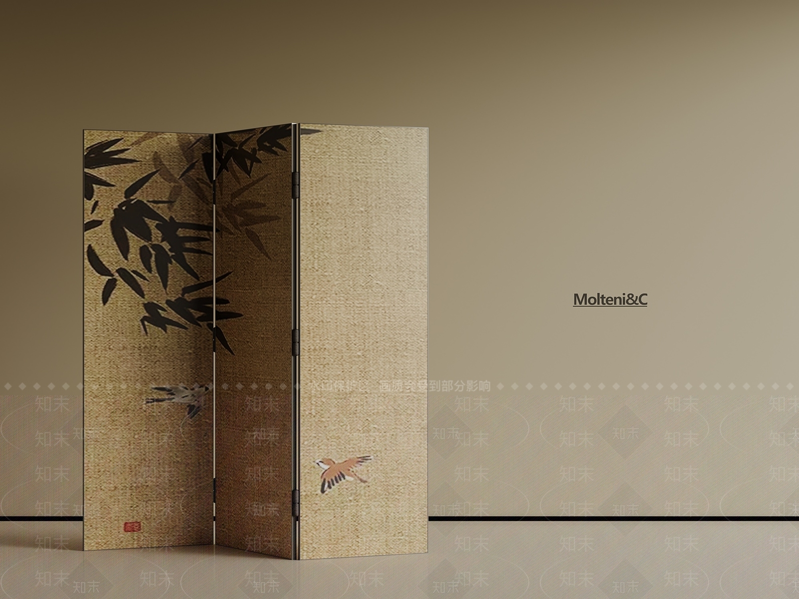 中古屏风SU模型下载【ID:1196272082】