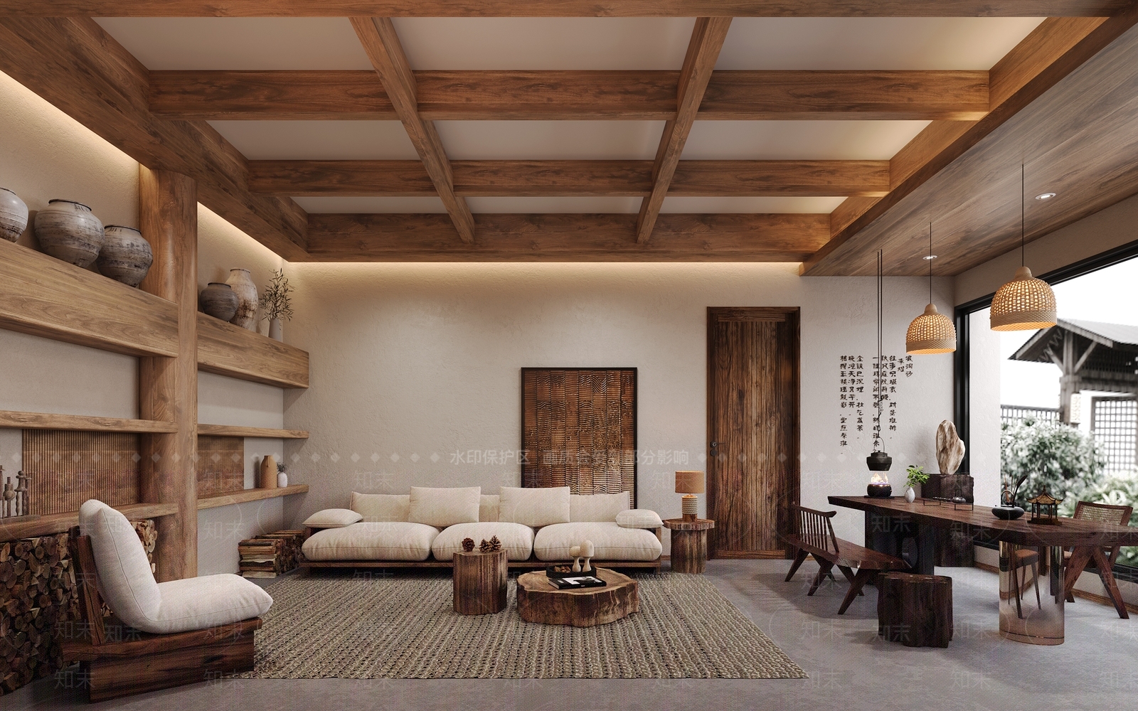 原木现代其他家装3D模型下载【ID:1196273785】