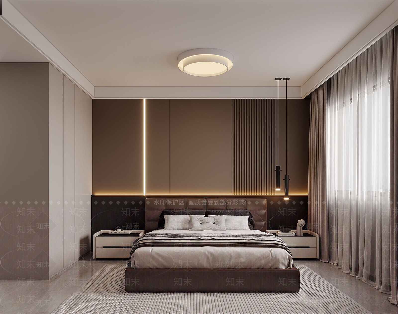 现代酒店客房3D模型下载【ID:1215148822】
