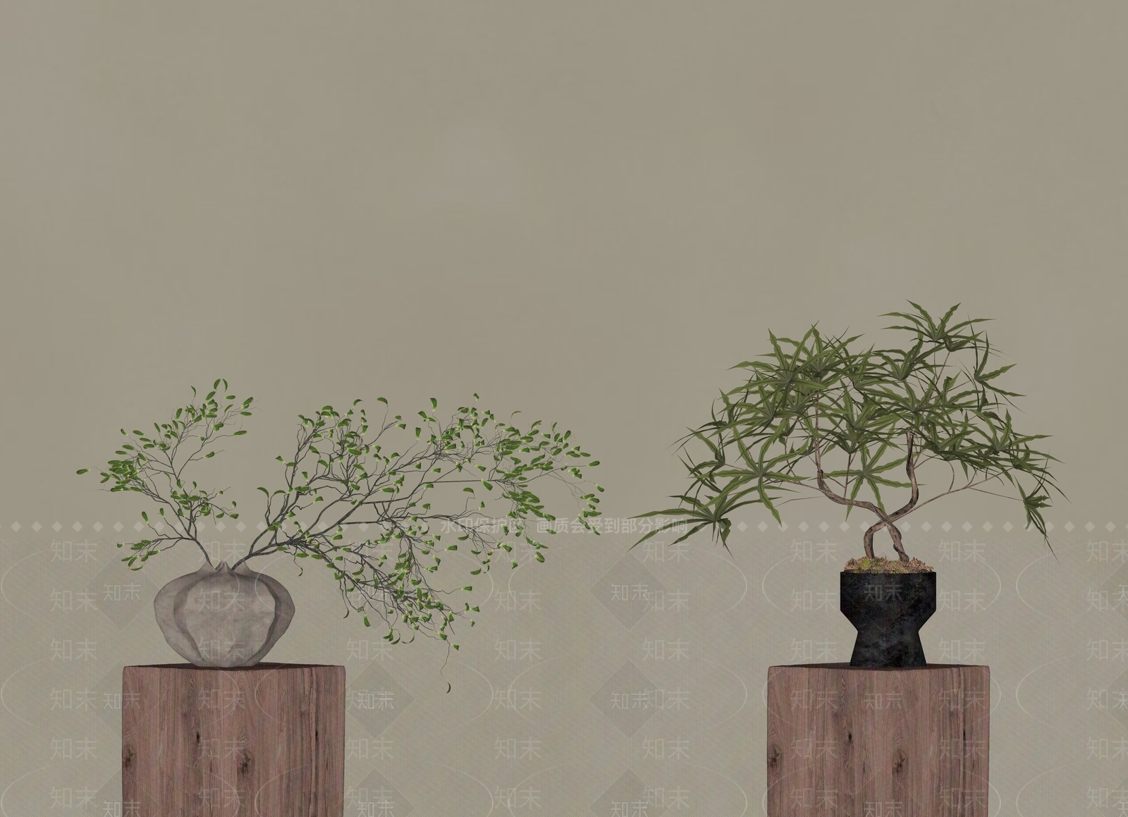 侘寂中古花瓶SU模型下载【ID:1196273923】