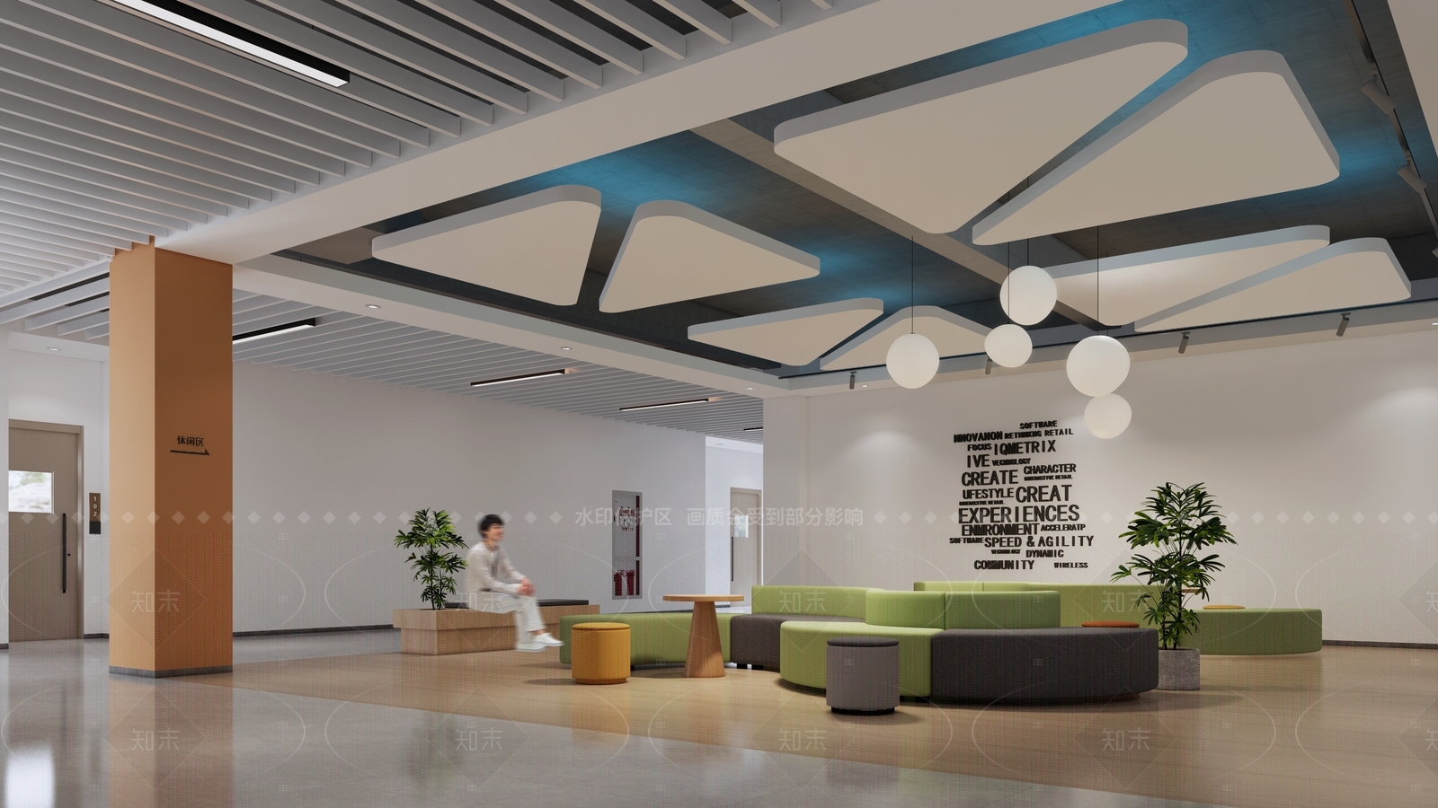 现代其他学校空间SU模型下载【ID:1196280382】