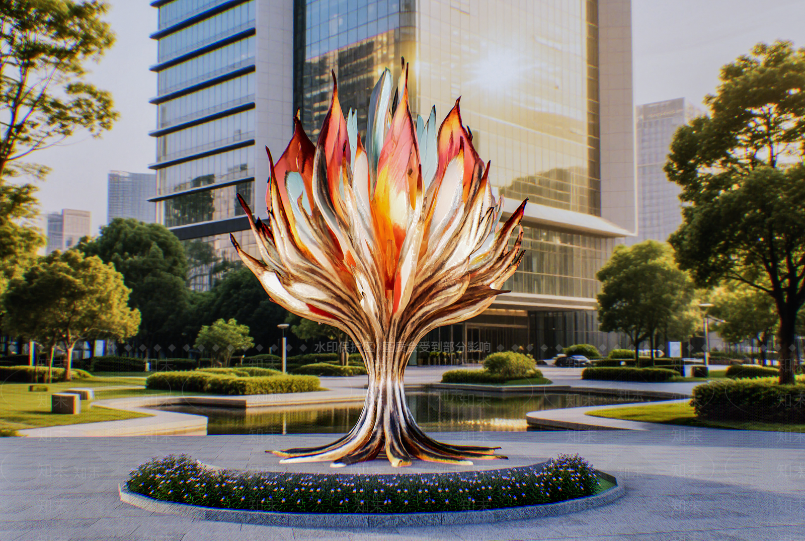 现代雕塑小品SU模型下载【ID:1196283883】