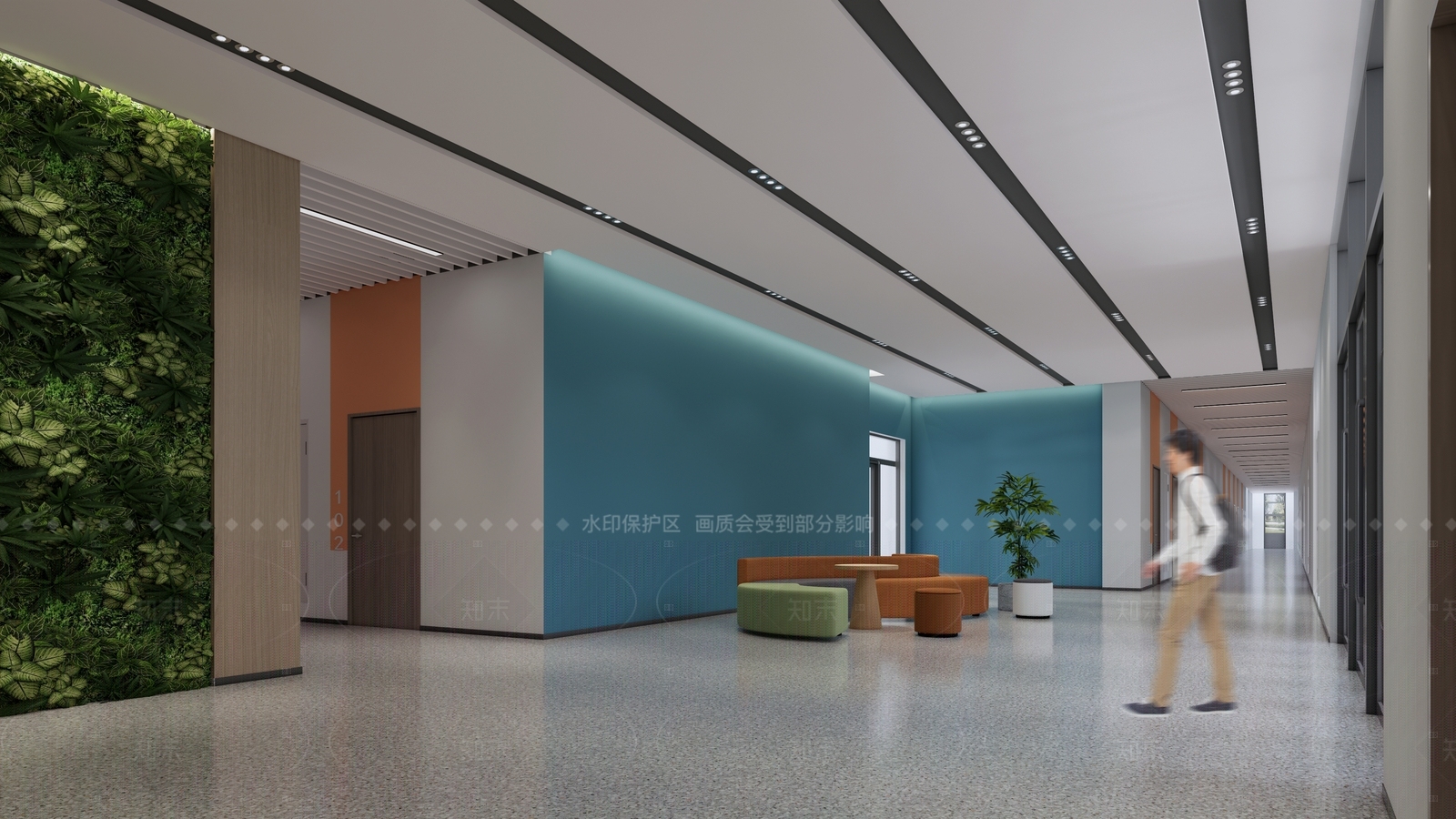 现代其他学校空间SU模型下载【ID:1196284245】