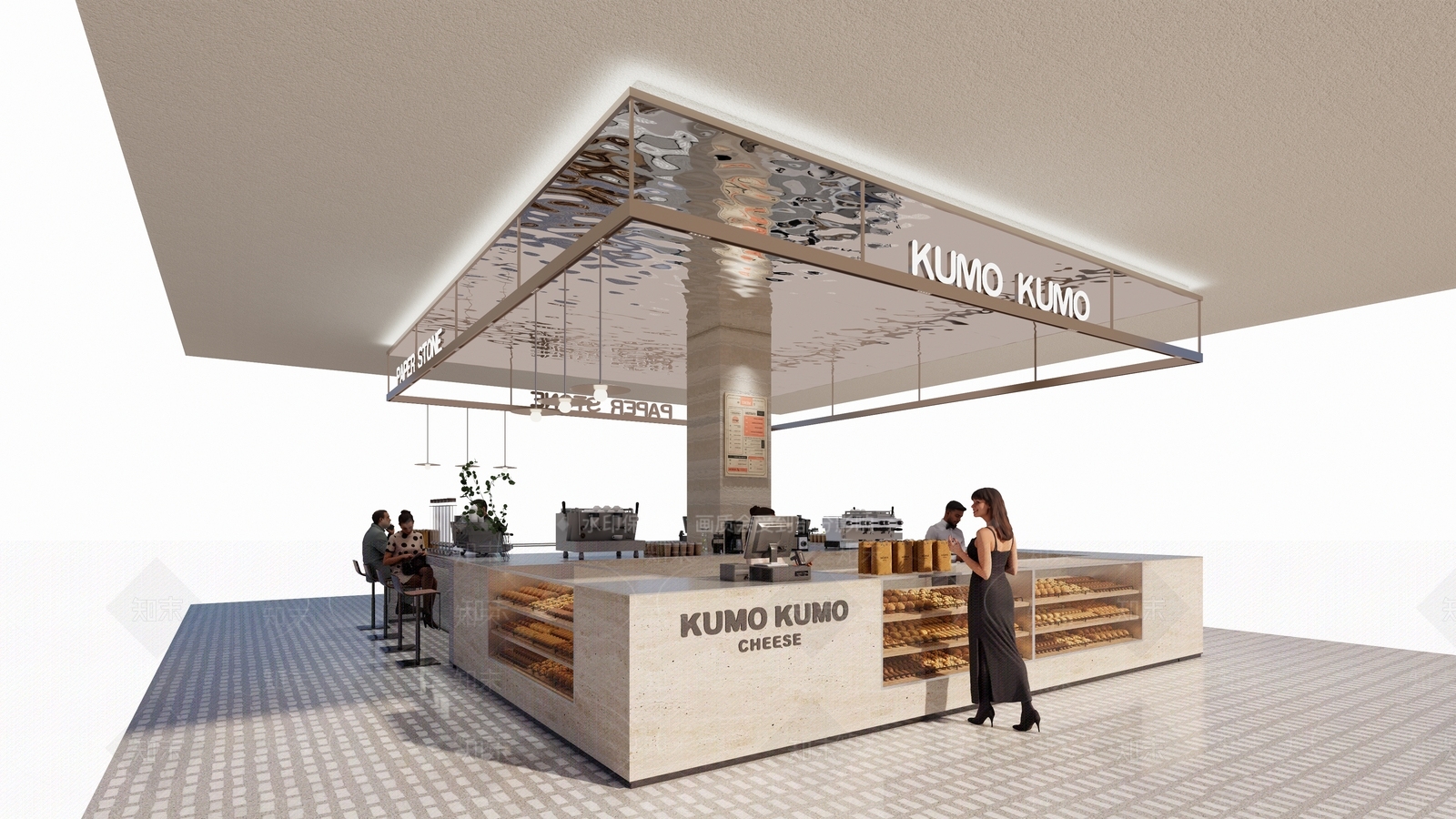 现代工业奶茶店SU模型下载【ID:1196286009】