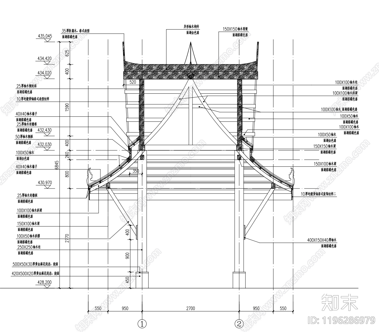 禅意新中式其他景观cad施工图下载【ID:1196286979】