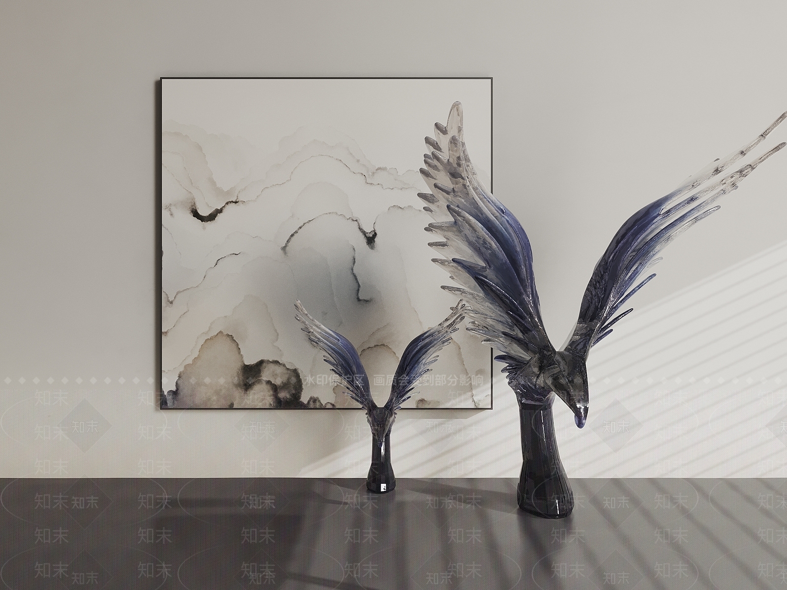 现代轻奢雕塑摆件3D模型下载【ID:1196287550】