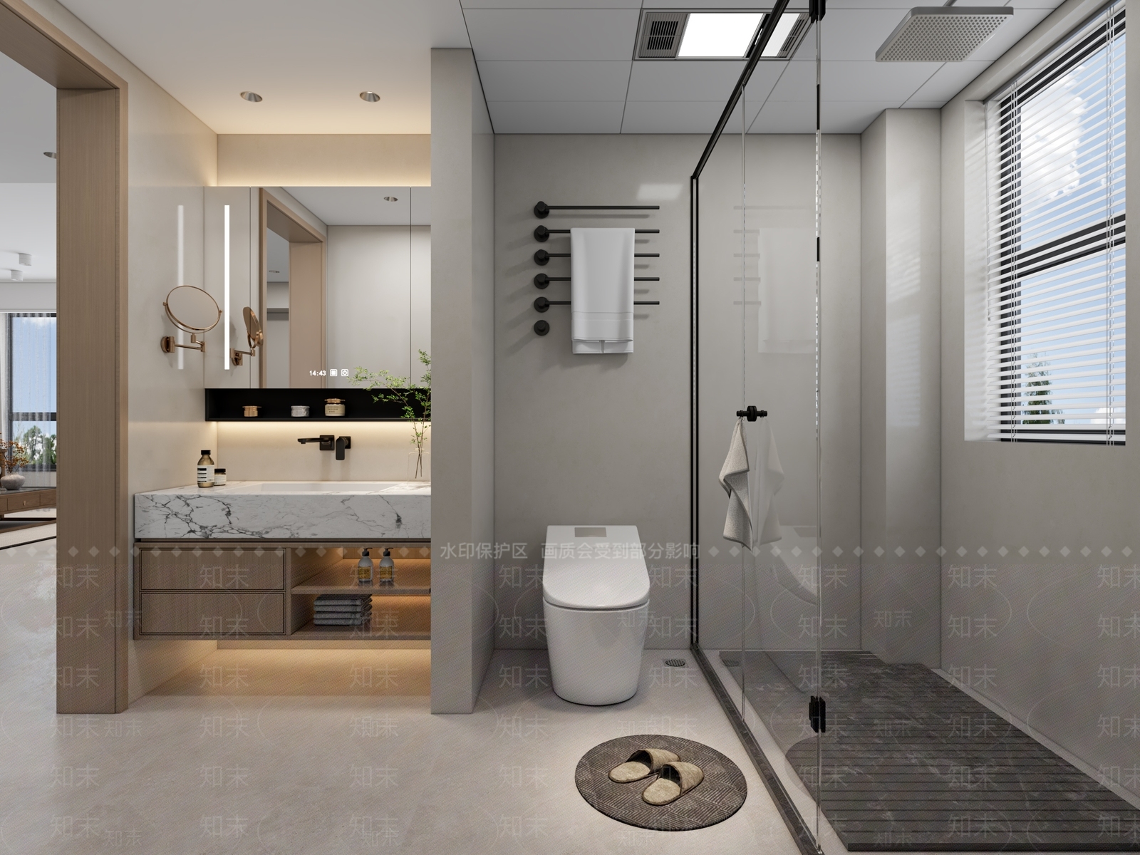 新中式卫生间3D模型下载【ID:1196287678】