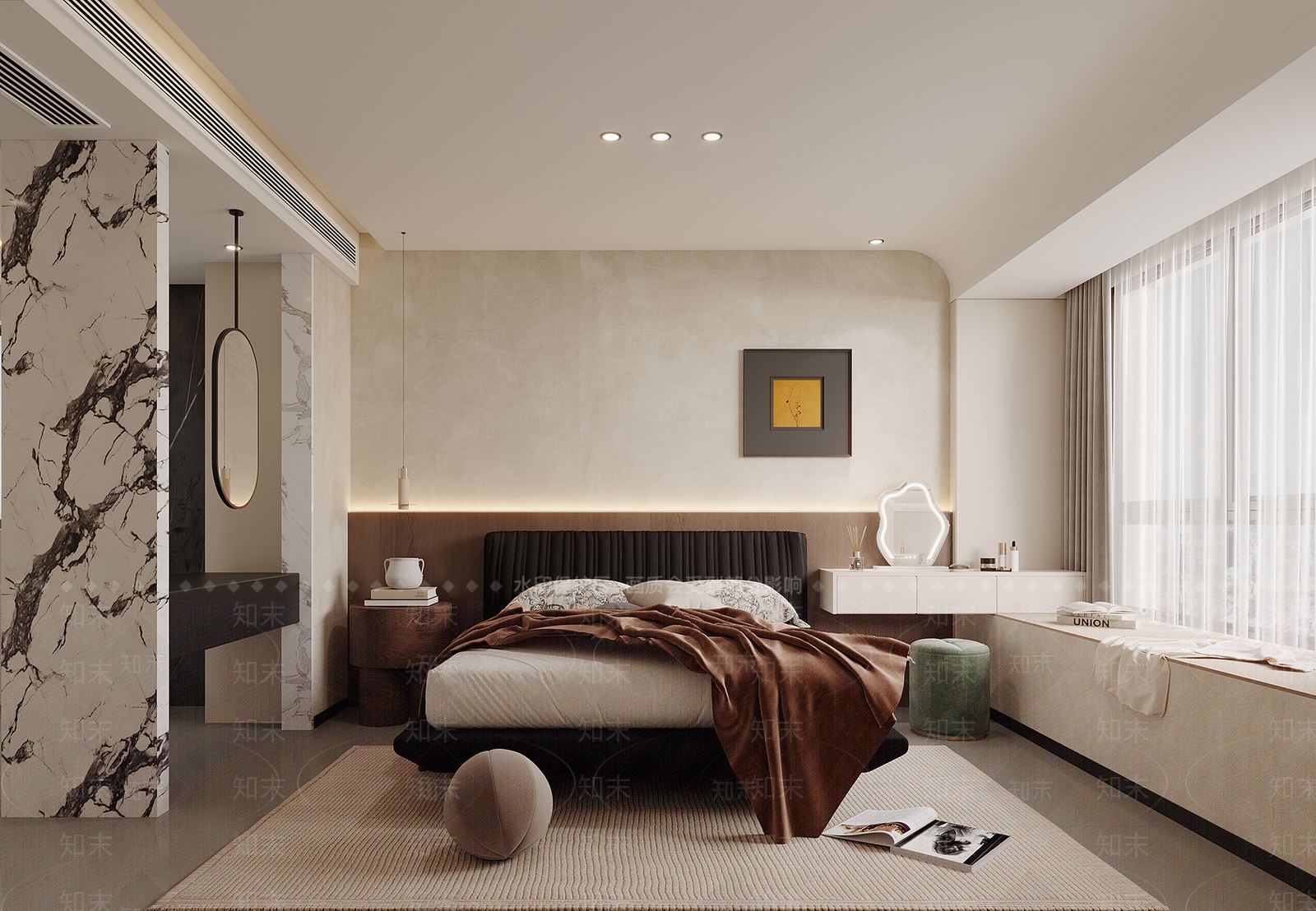 软包双人床双人床3D模型下载【ID:1227326252】