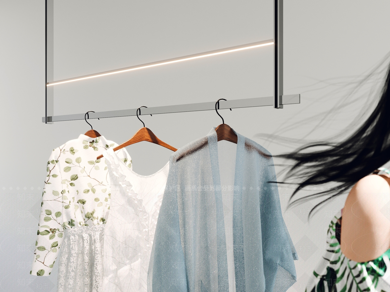 现代服装店3D模型下载【ID:1196289173】