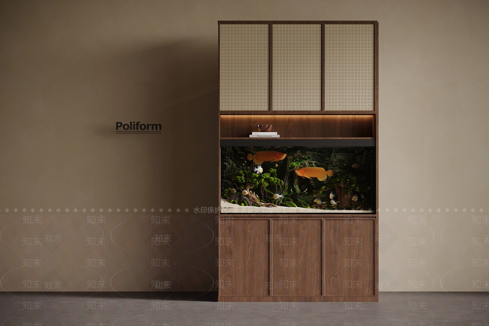 中古鱼缸3D模型下载【ID:1196289666】