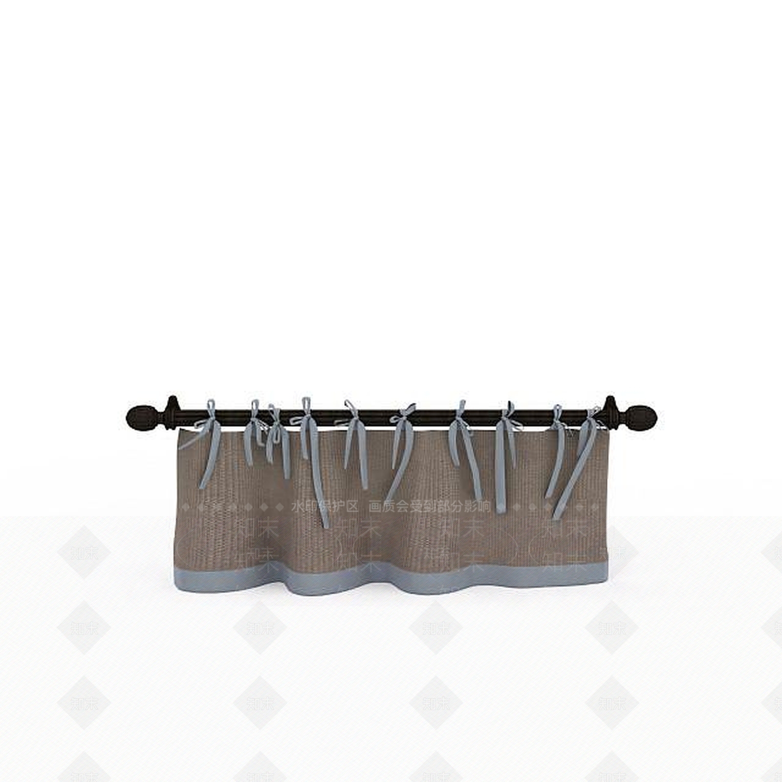 现代客厅窗帘3D模型下载【ID:1196497759】