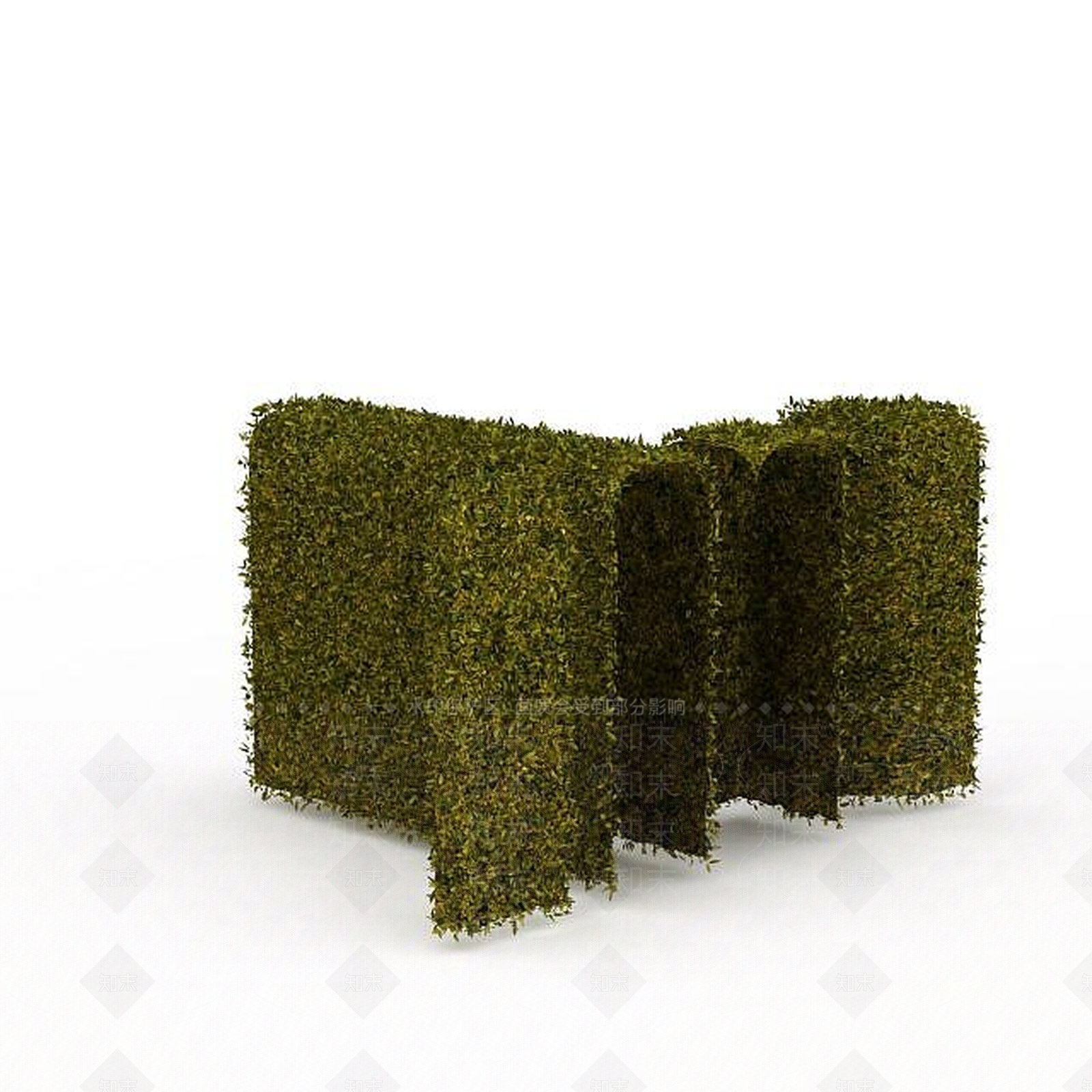 现代绿植围墙3D模型下载【ID:1196300993】