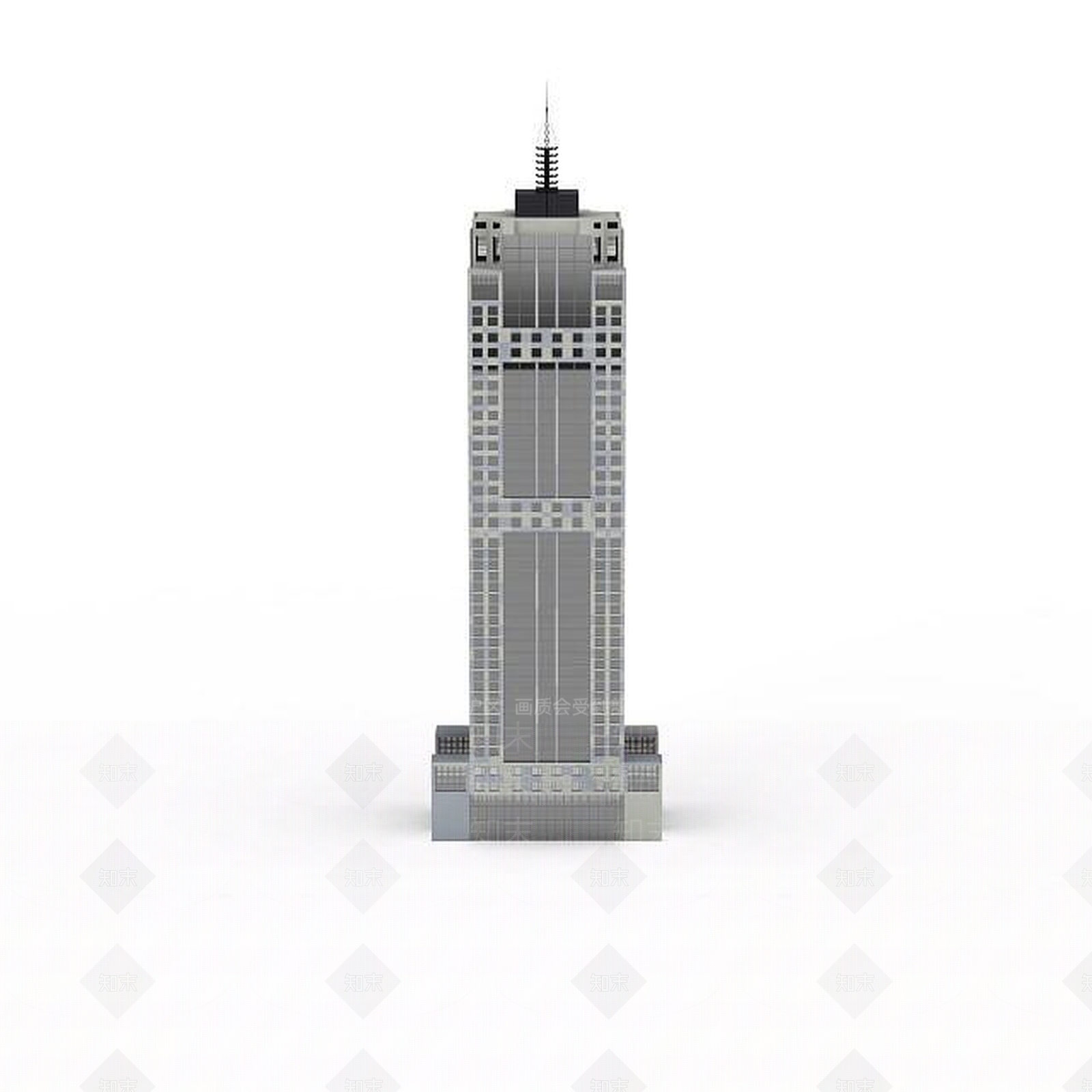 现代灰色大厦3D模型下载【ID:1196301964】