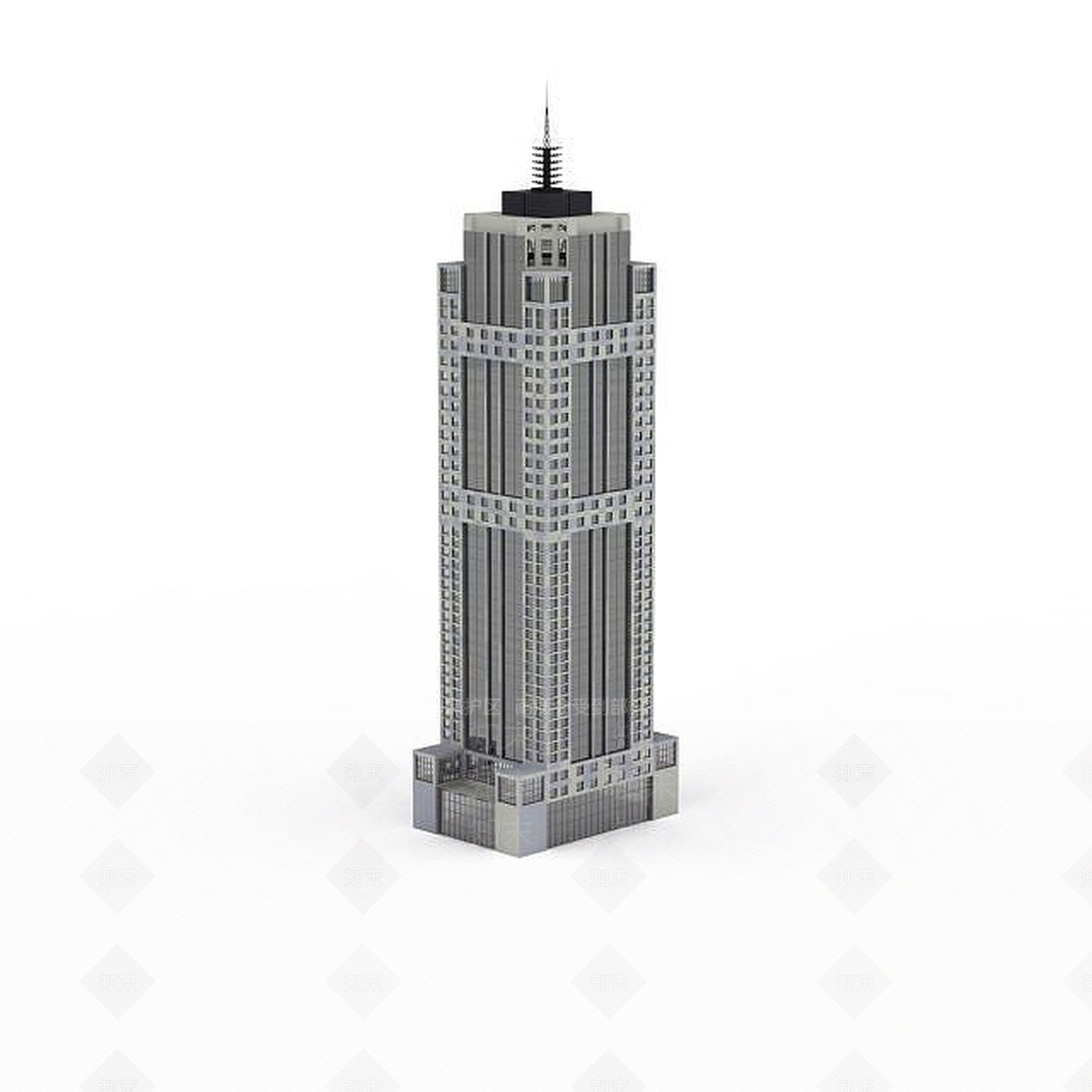 现代灰色大厦3D模型下载【ID:1196301964】