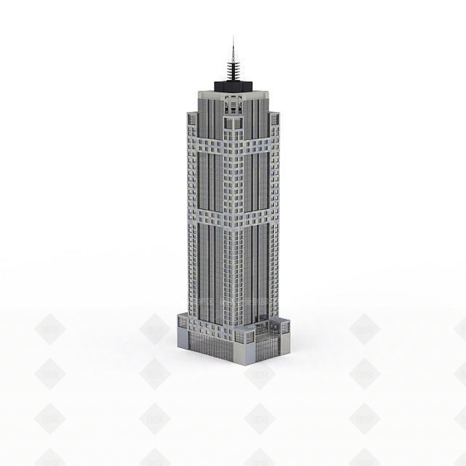 现代灰色大厦3D模型下载【ID:1196301964】