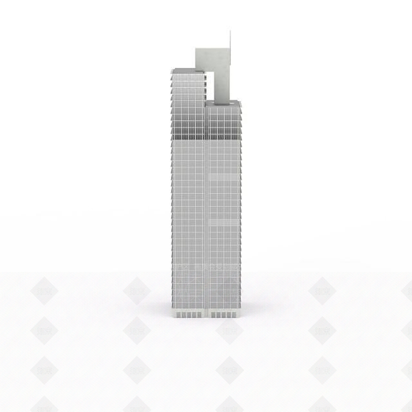 现代白色大楼3D模型下载【ID:1196302053】
