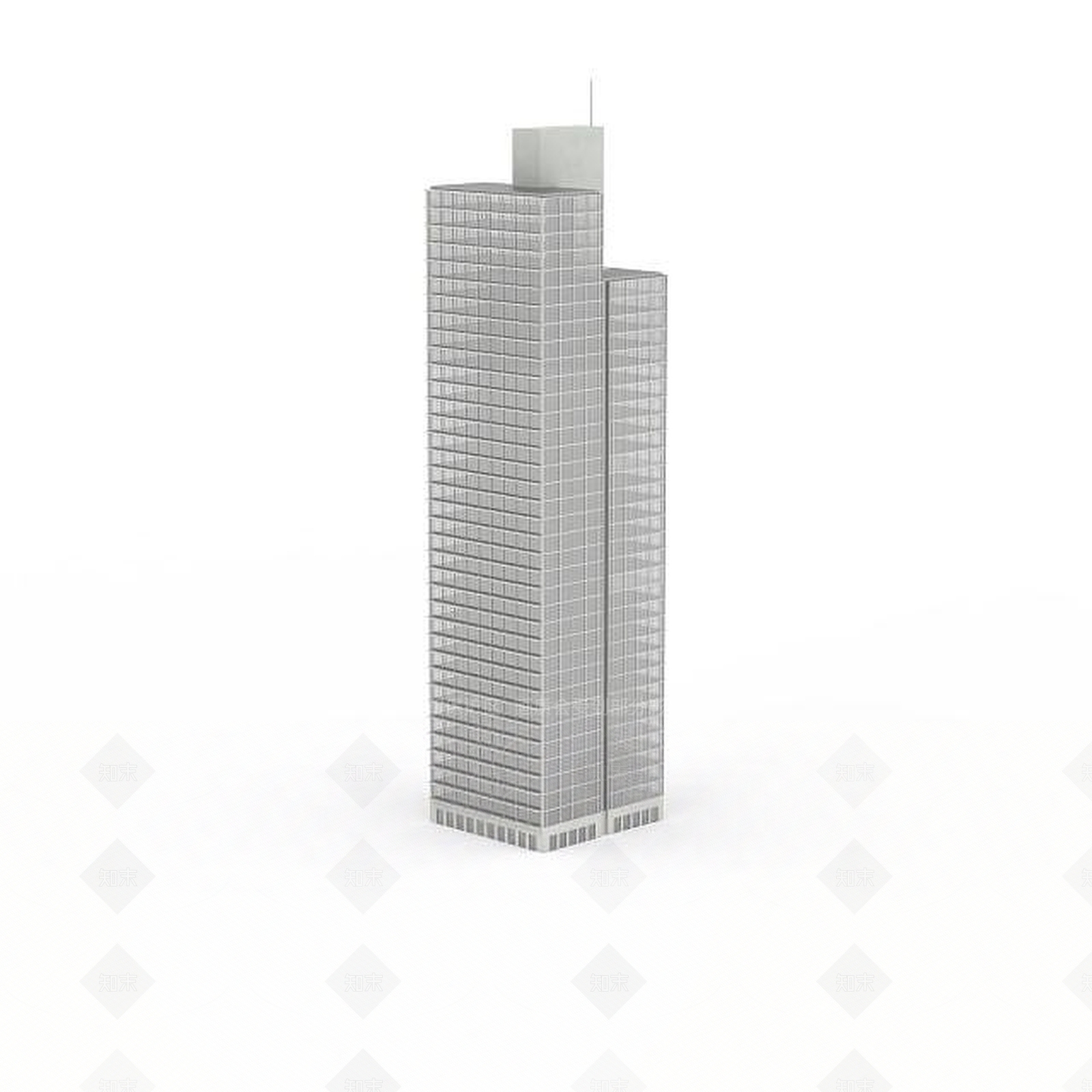 现代白色大楼3D模型下载【ID:1196302053】
