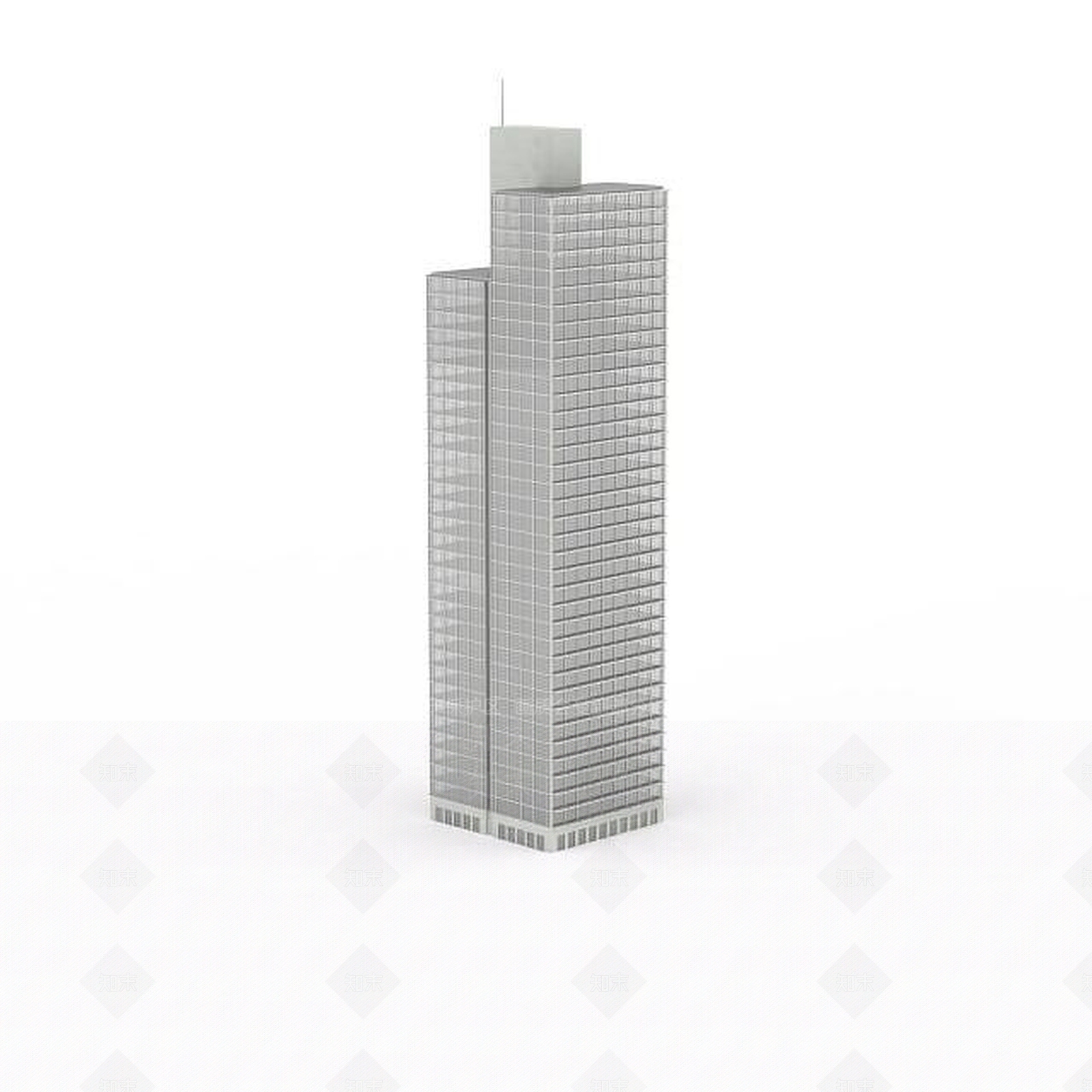 现代白色大楼3D模型下载【ID:1196302053】
