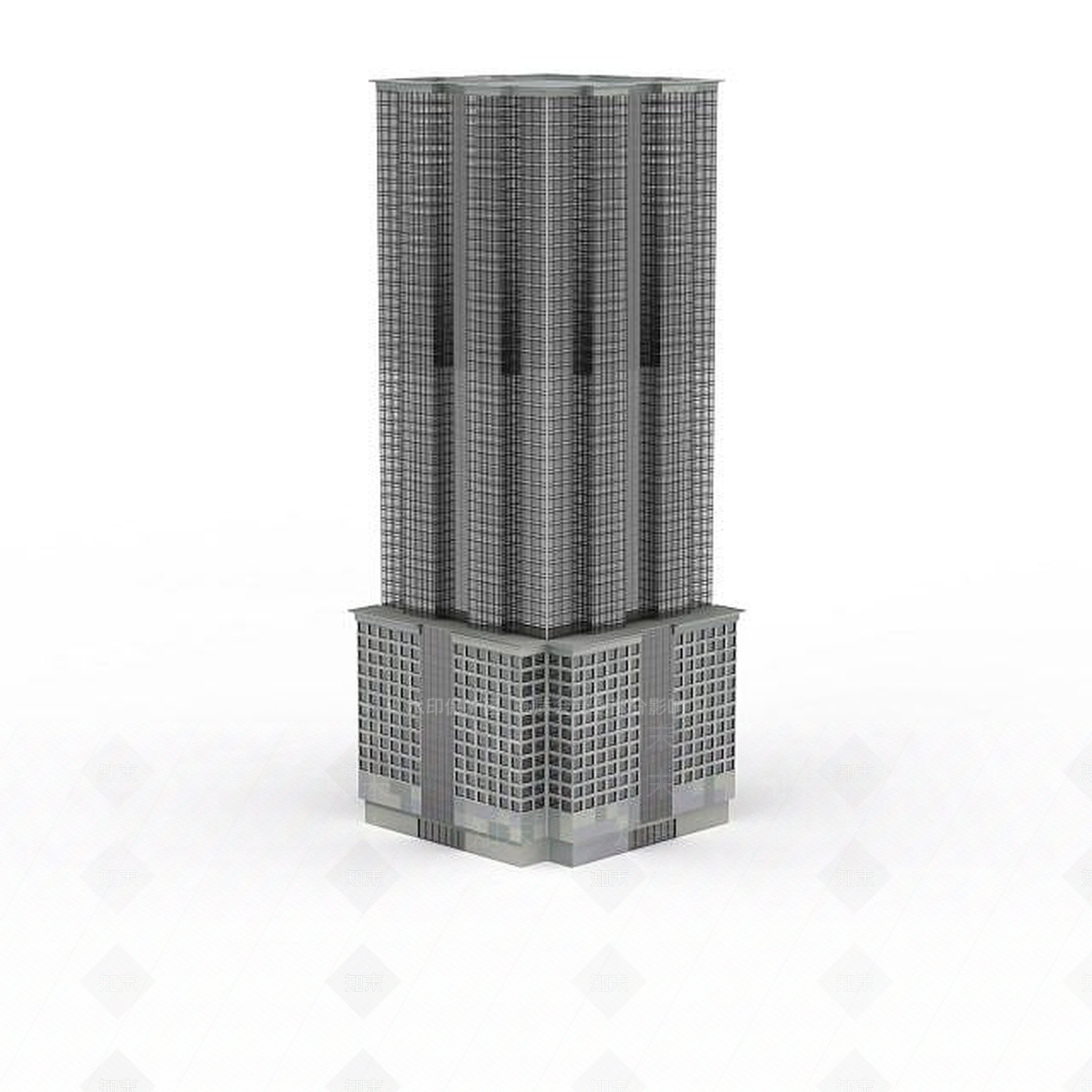 现代高楼建筑物3D模型下载【ID:1196302162】