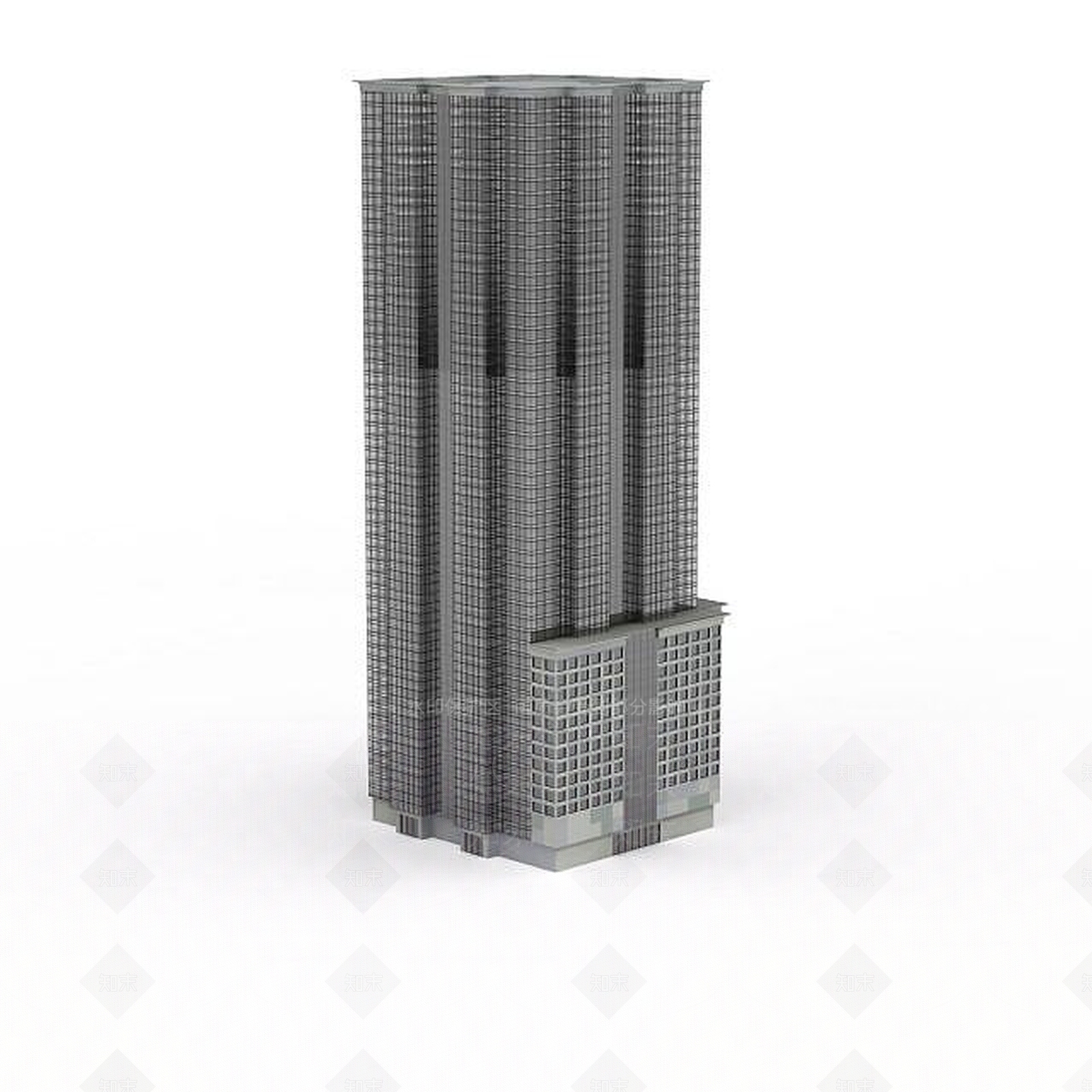 现代高楼建筑物3D模型下载【ID:1196302162】