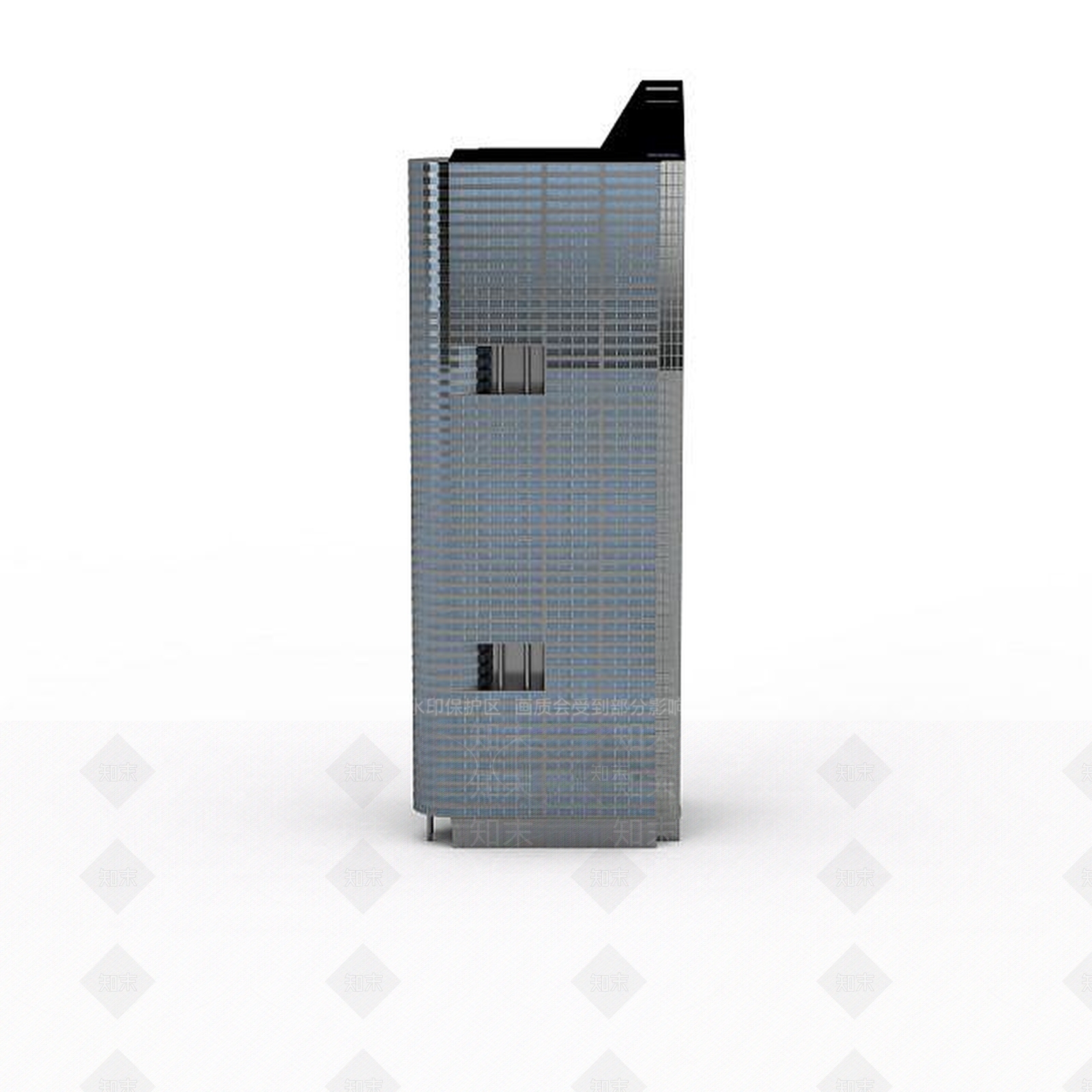 现代浅蓝色大楼3D模型下载【ID:1196302250】